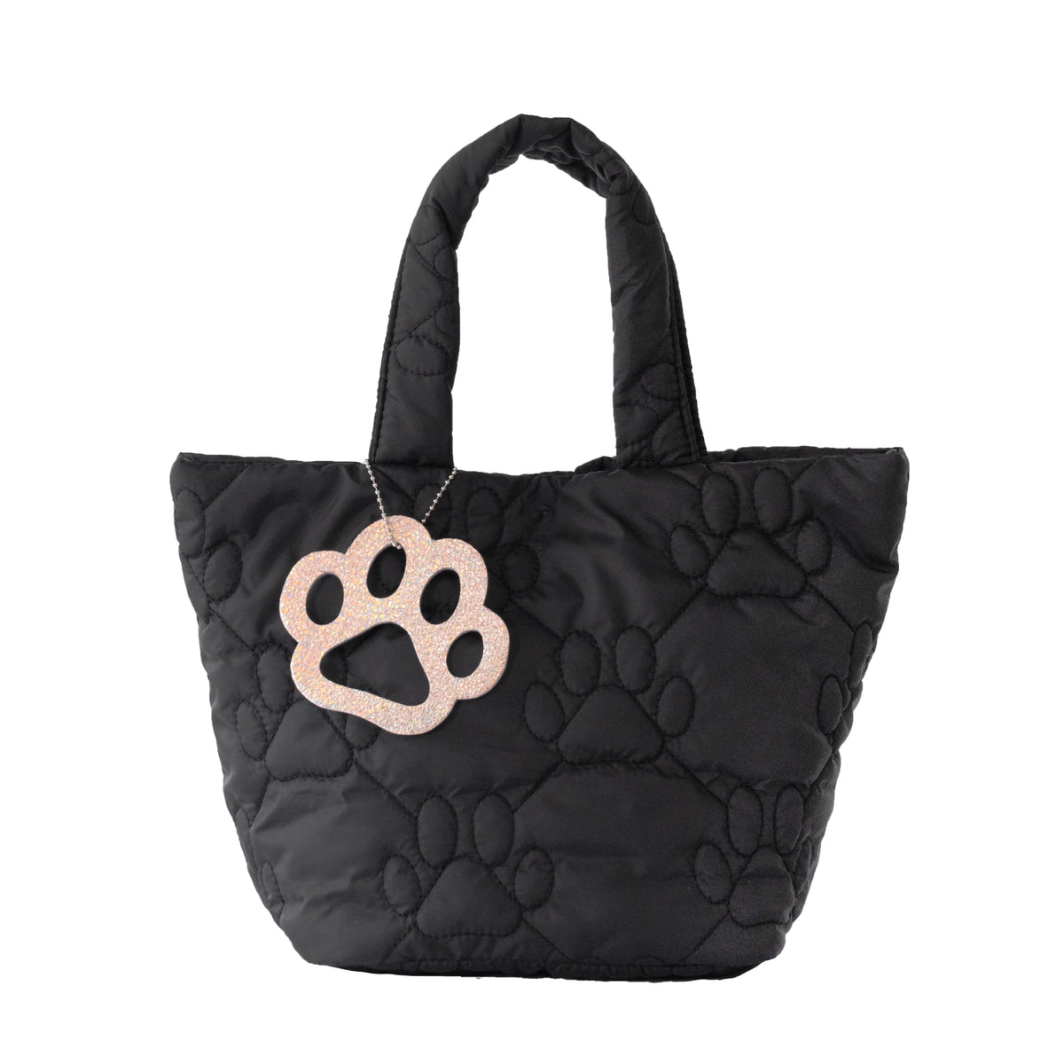 【数量限定】【受注販売:11/1(日)22:00〜3(火)】PAWキルティングトートバッグ・ミニ / ブラック