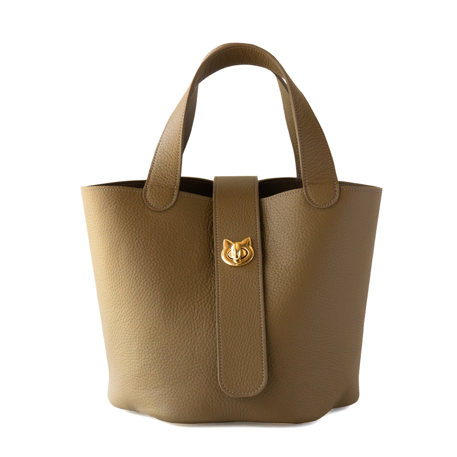 Baguette Bag PAW Cuir Mache / Taupe