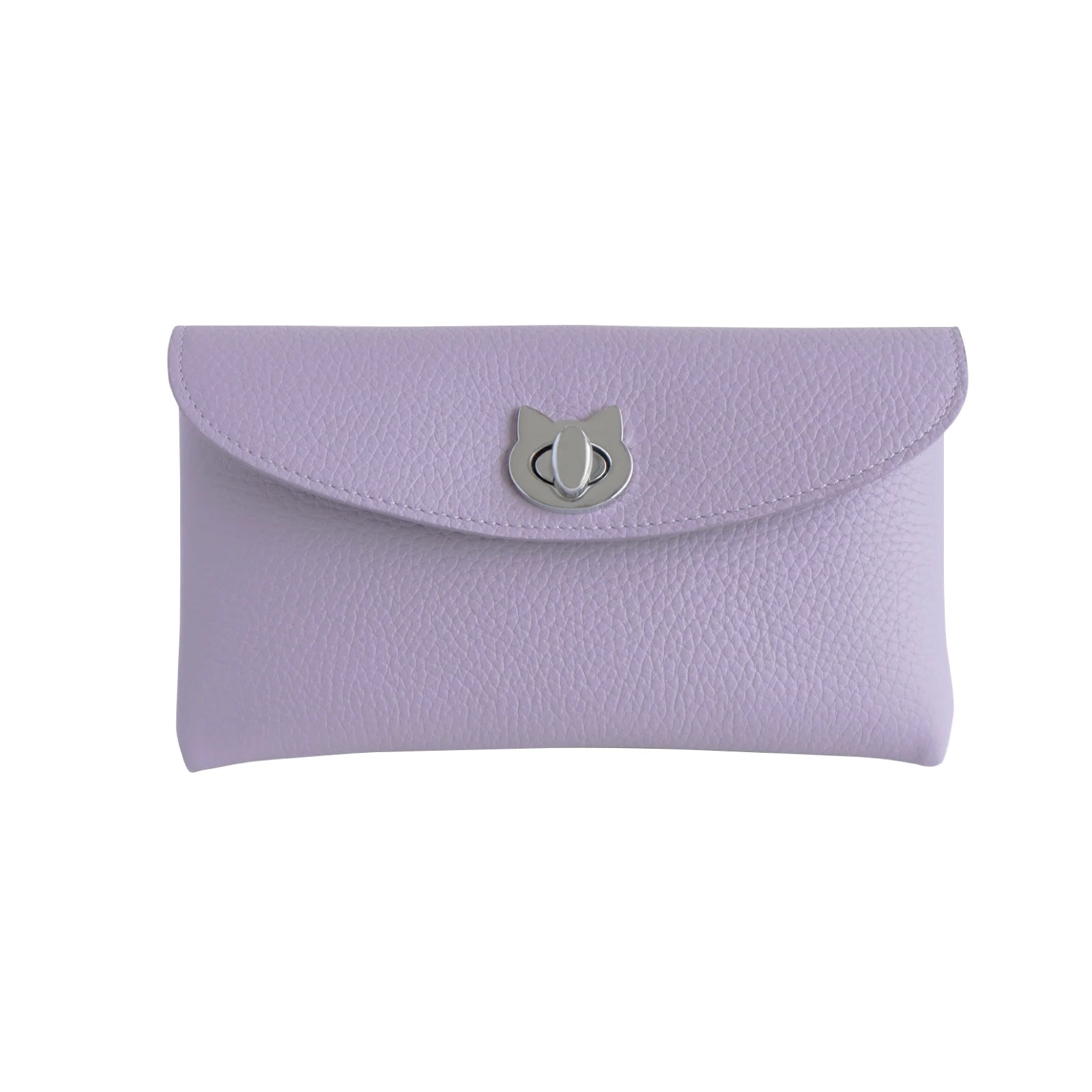 Flap Wallet Frunya Long with Sakura Cat Charm / Lavender