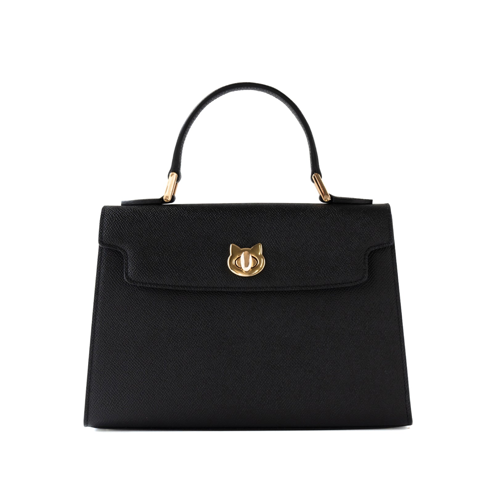 Handbag Nyanpanella 25 Cuir Minerva / Black