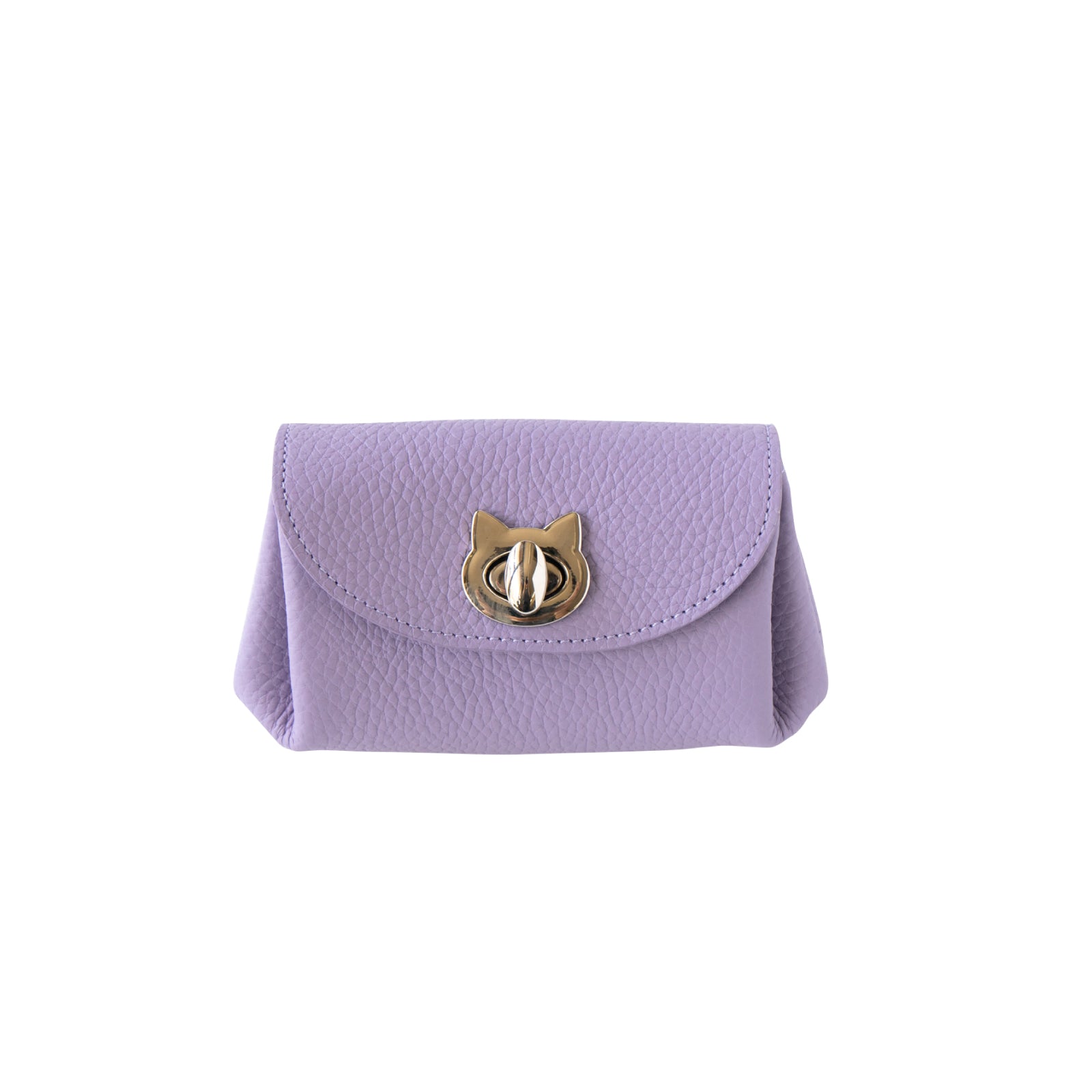 Shell pouch CAT Cuir Mash / Lavender