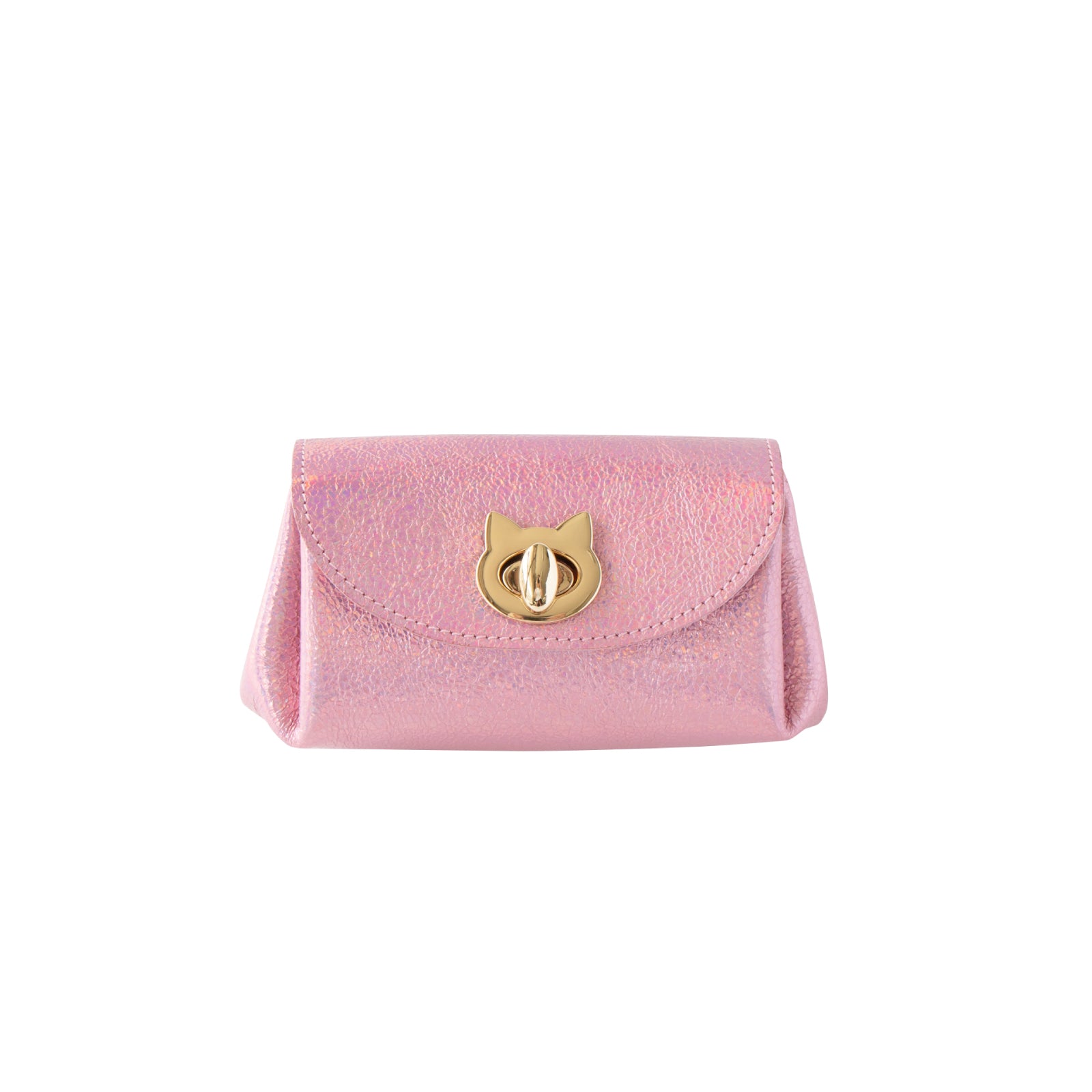 Shell pouch CAT Prism leather / Aurora Rose