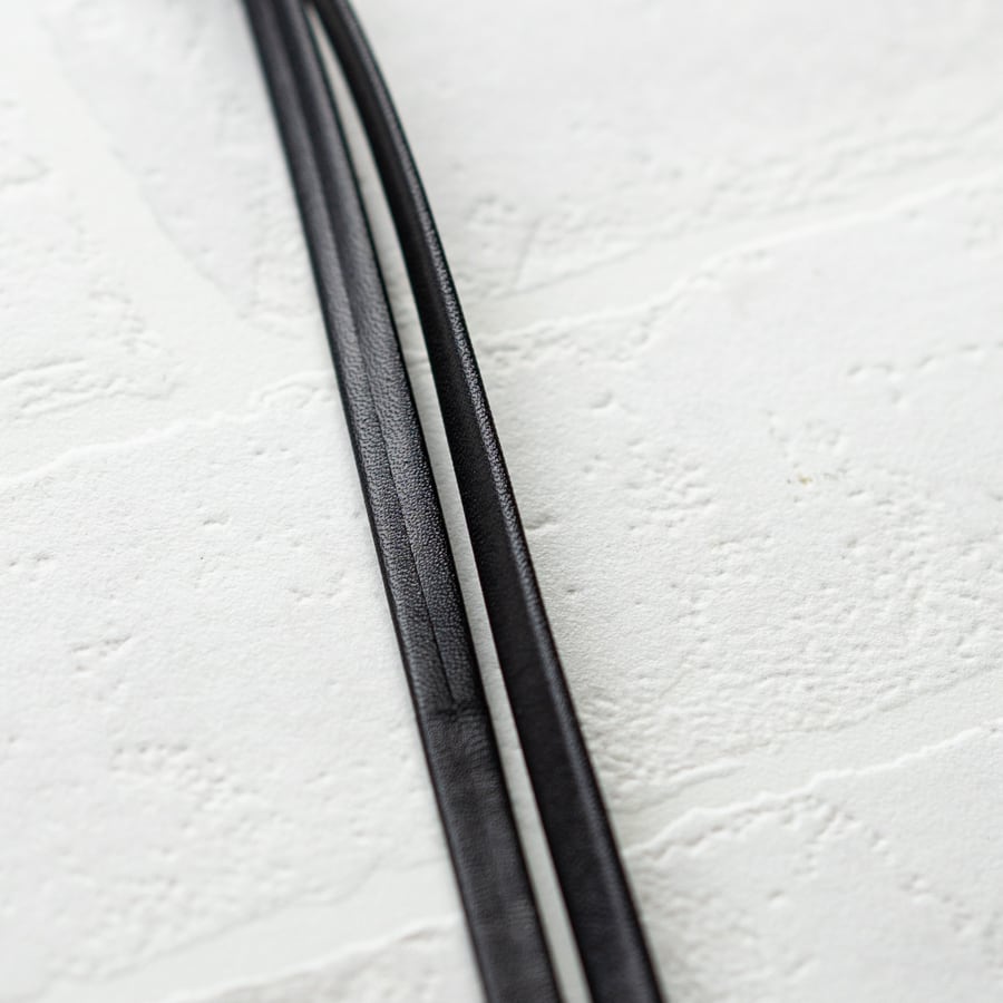 【おつとめ品セール】レザースマホストラップ(+ホルダー)シルバー金具 /110cm