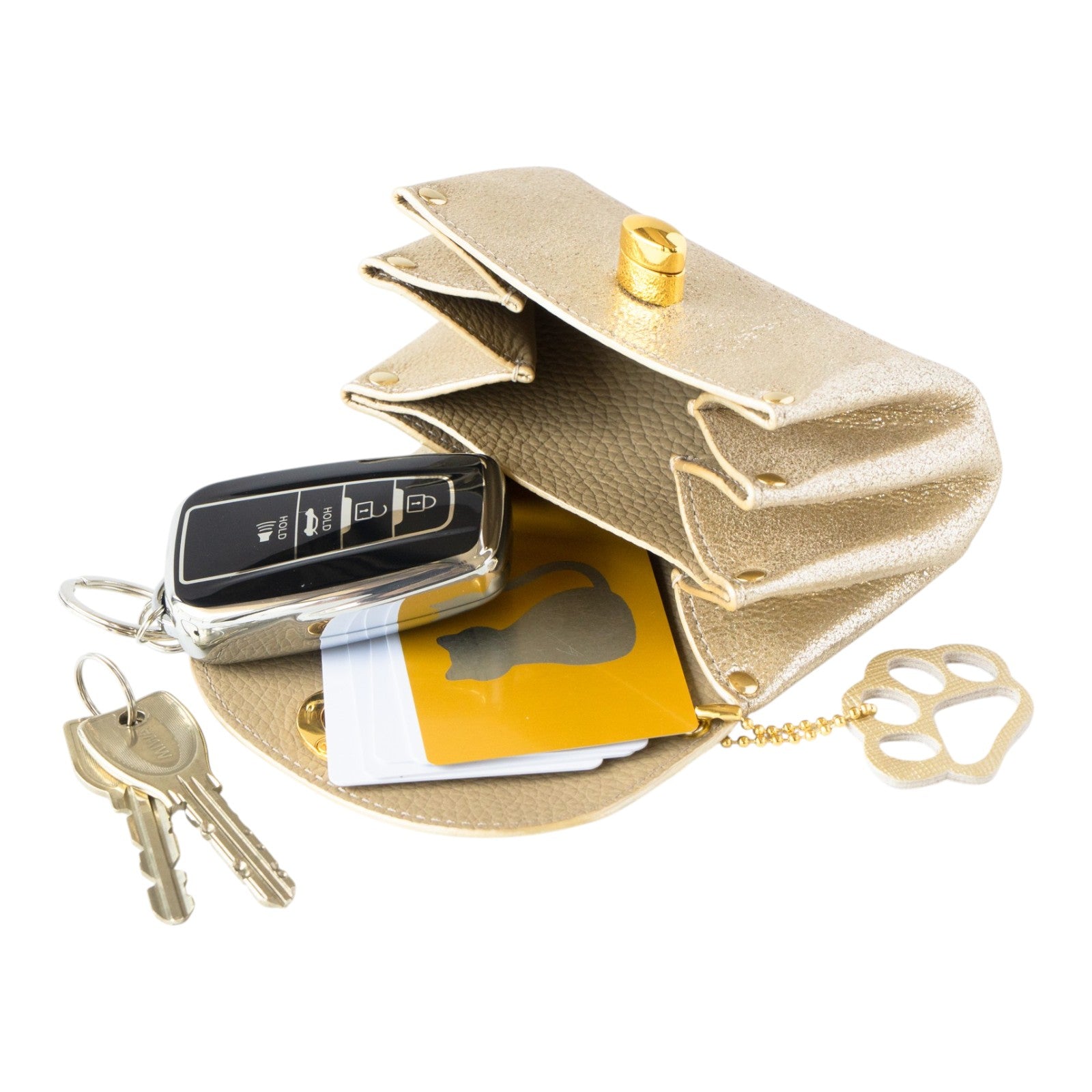 Sparkling Shell Pouch CAT / Gold