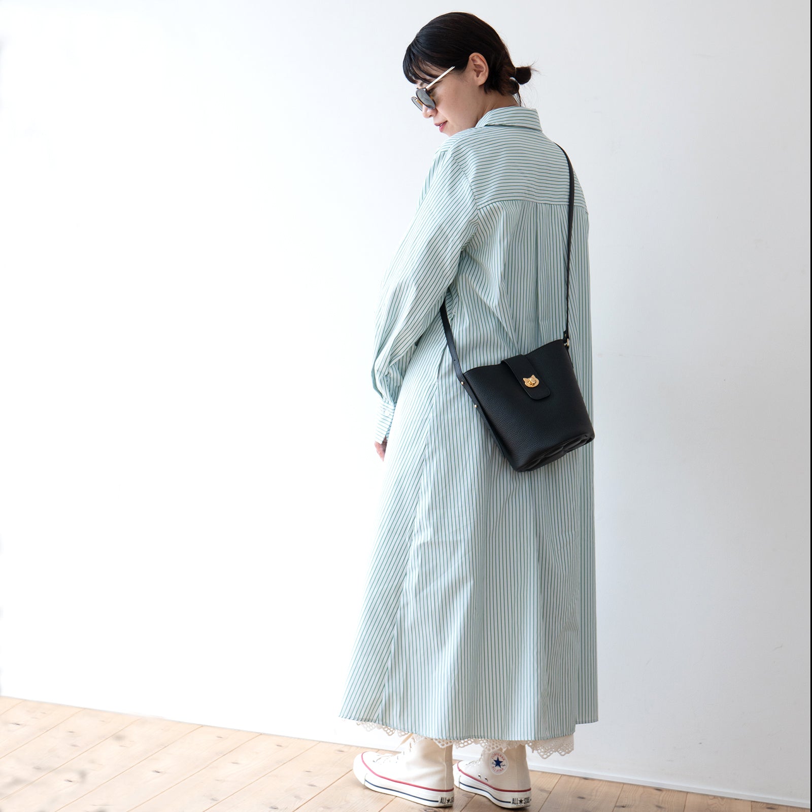 Limited-time offer: August 21st (Thu) 10:00 PM - 26 hours only. Limited-time offer: PAW Cuir Mache Shoulder Bag in Black (Choose your hardware).