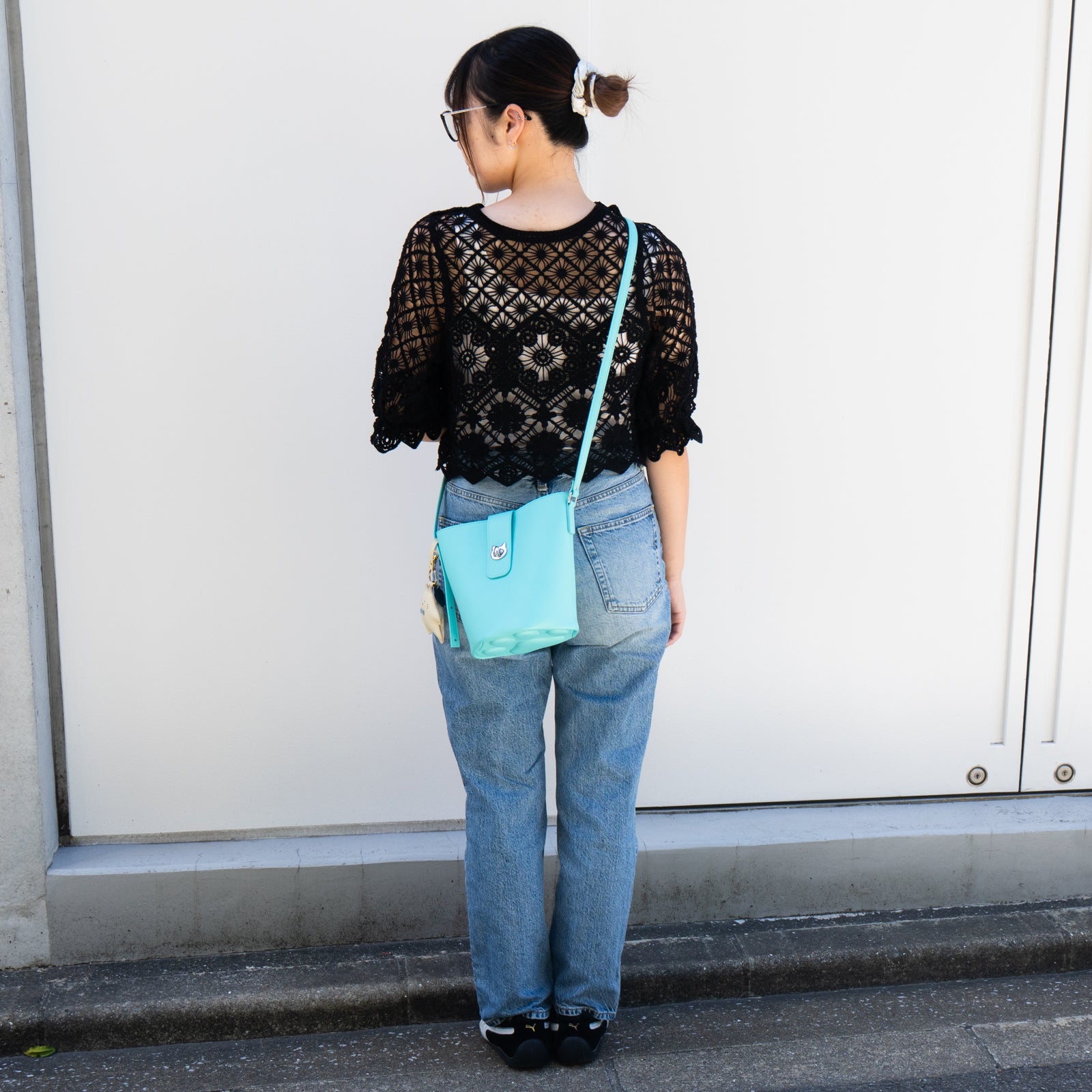 【期間限定:4/24(金)22:00〜26(日)】【受注生産】 ショルダーバッグ PAW (パウ) キュイール・マッシュ / ブルードラジェ