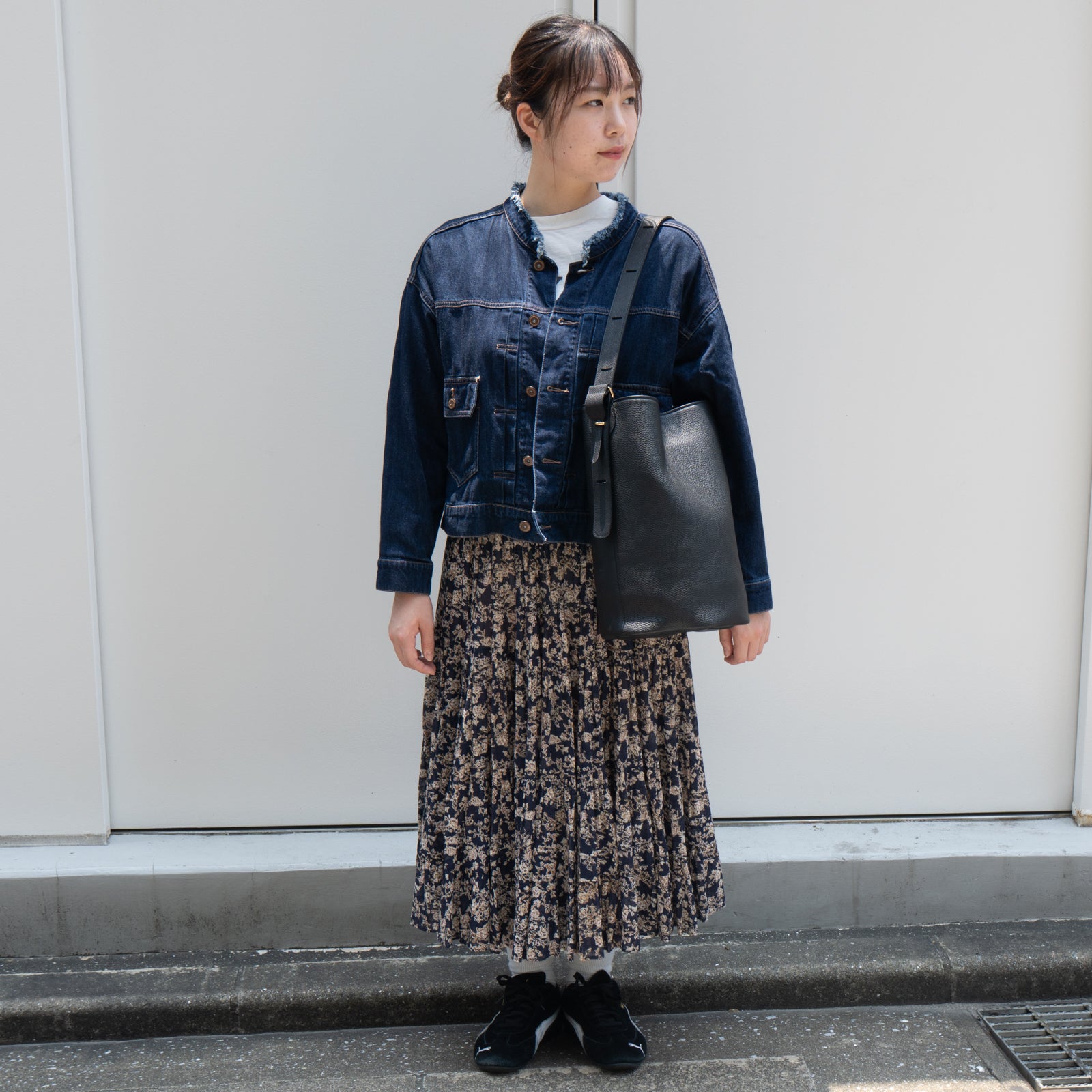 PAW Cuir Mache 3-Way Bag in Black with Silver Hardware