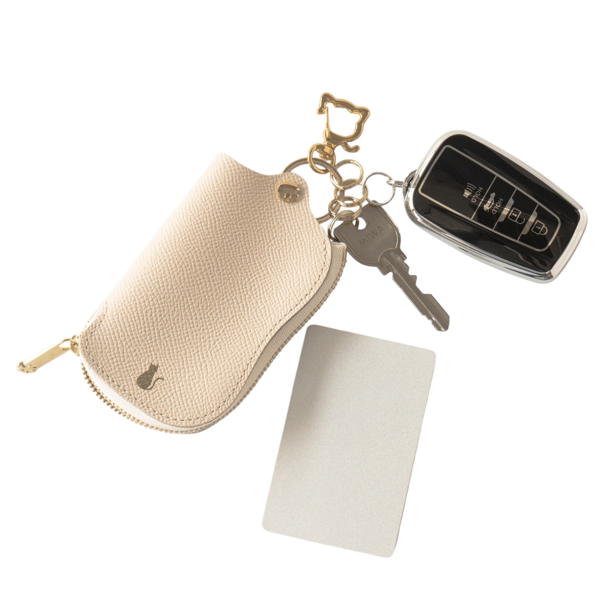 スマートキーケース キュイール・ミネルバ / ヴァニラ