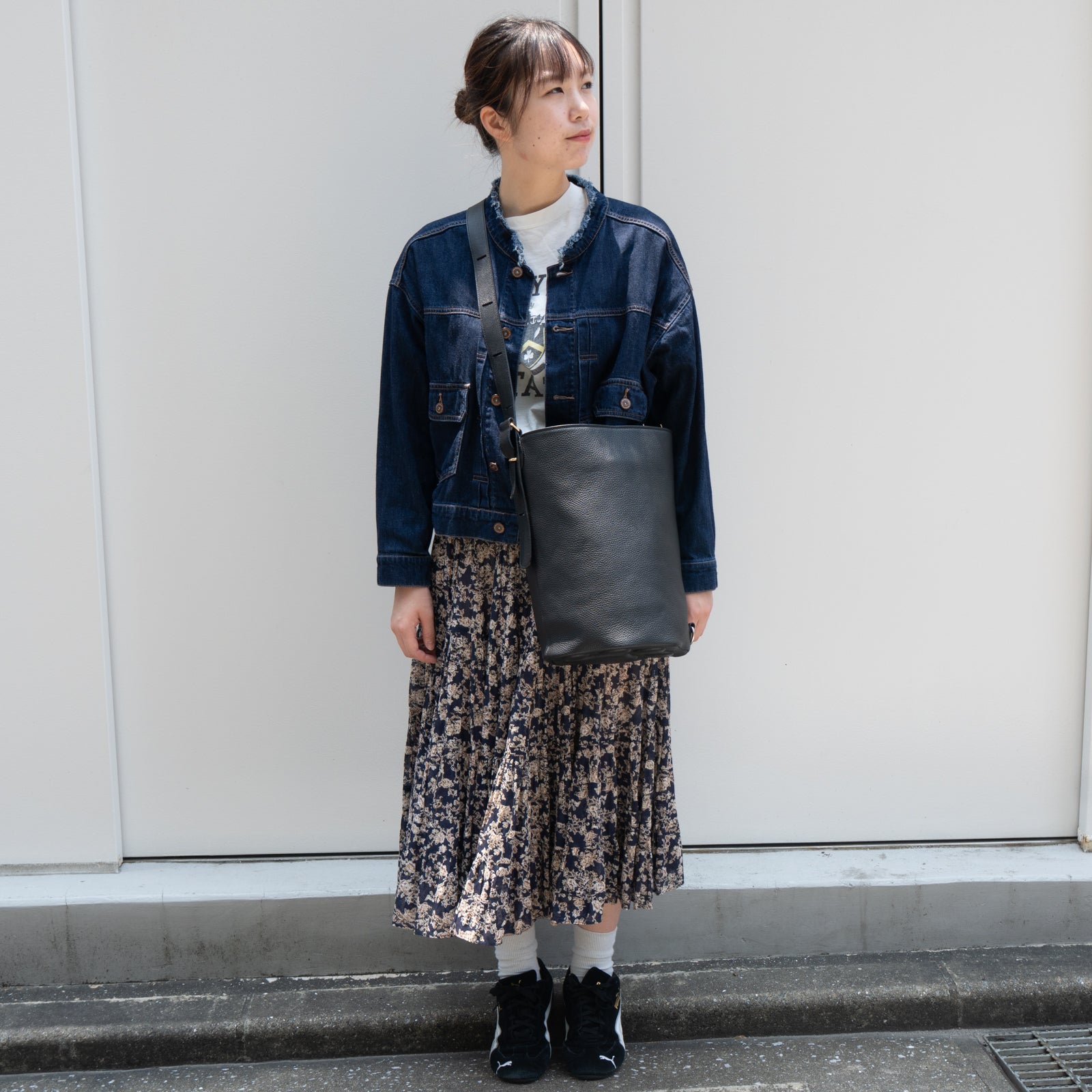 PAW Cuir Mache 3-Way Bag in Black with Silver Hardware