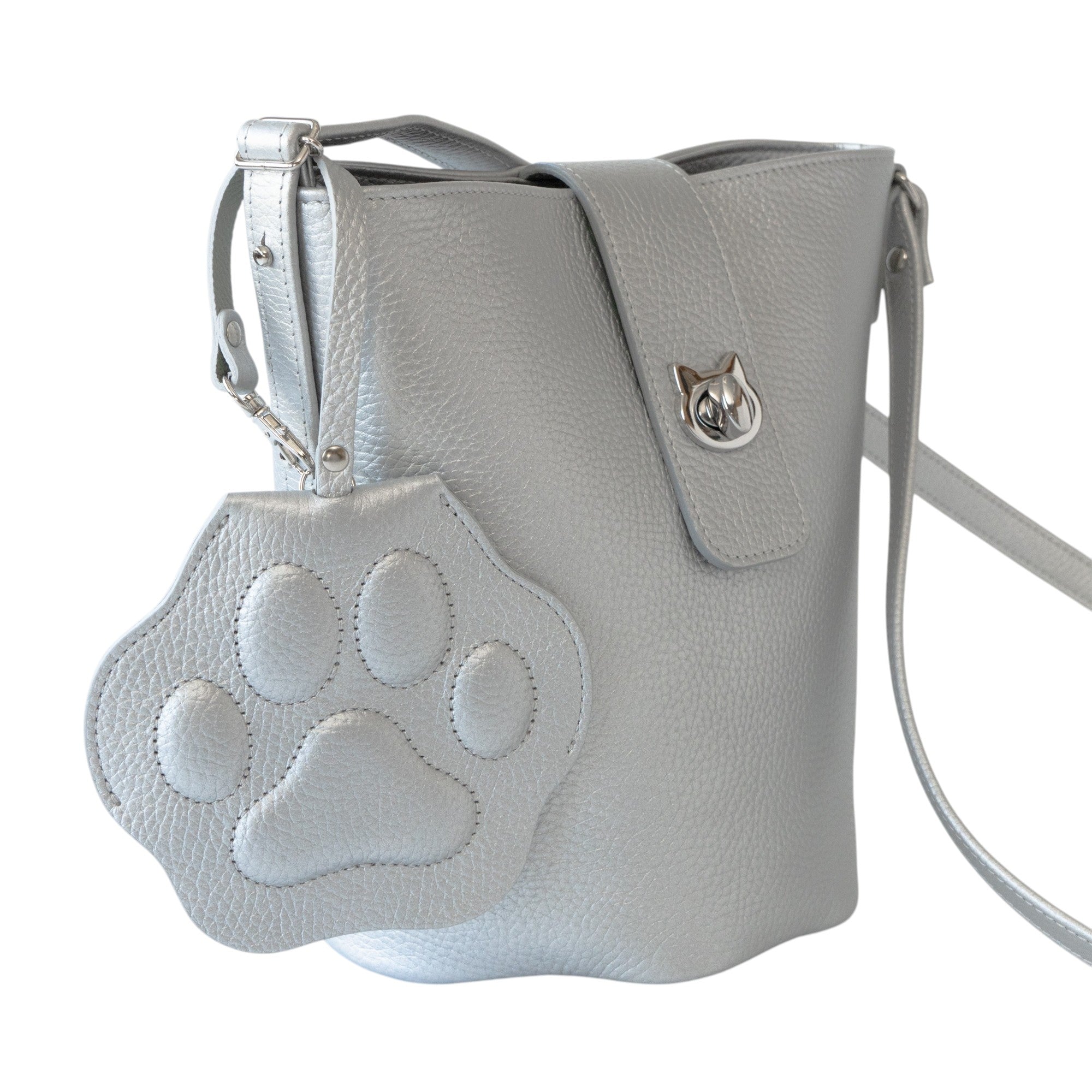 PAW Pass Case Crochette Cuir Mach / Silver