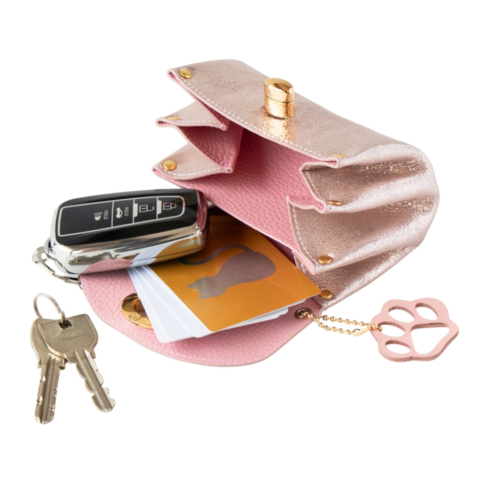 Sparkling Shell Pouch CAT / Rose Gold