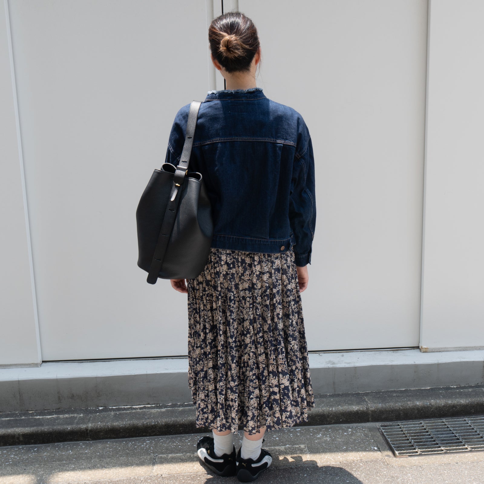 PAW Cuir Mache 3-Way Bag in Black with Silver Hardware