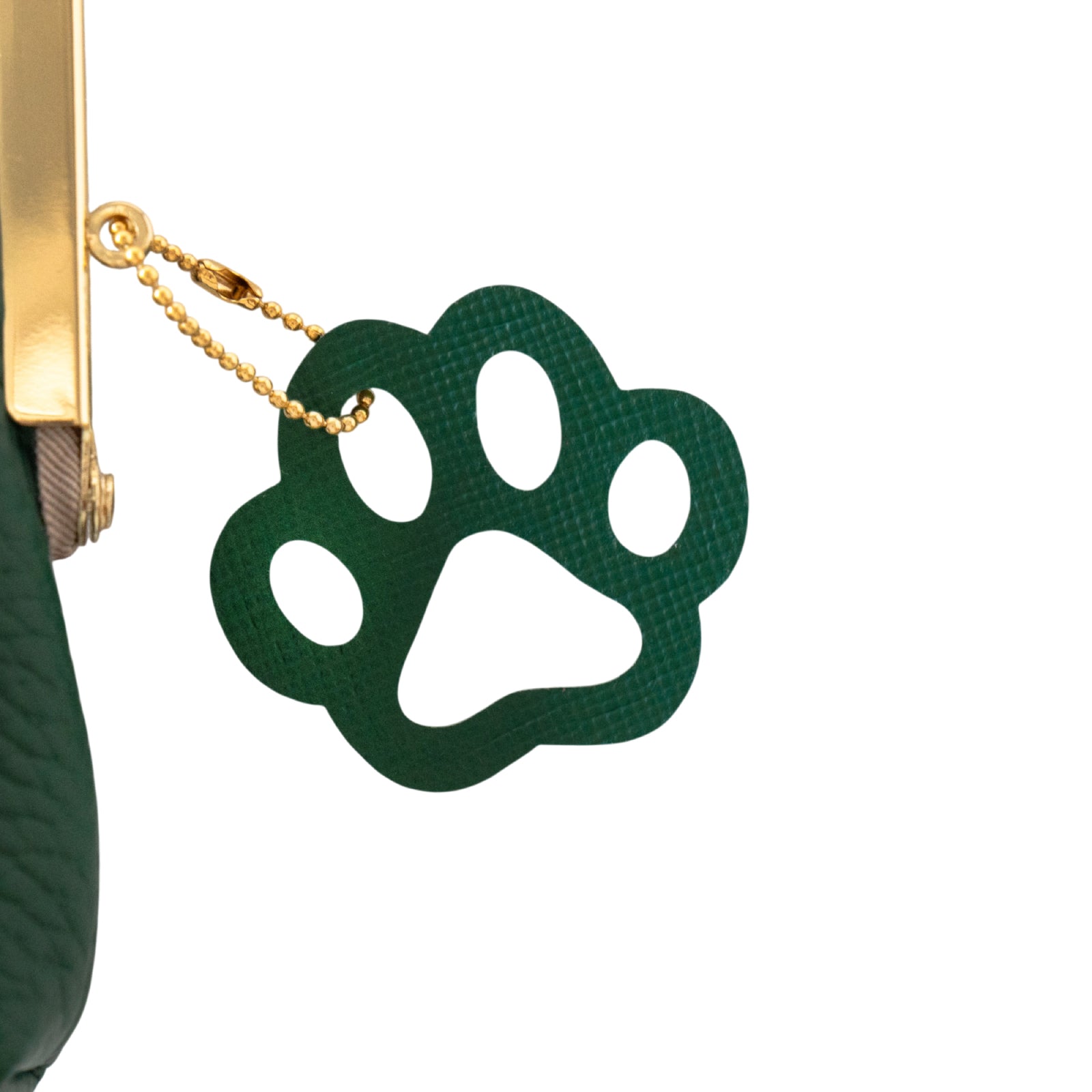 にゃまぐちウォレット キュイール・マッシュ / エメラルド