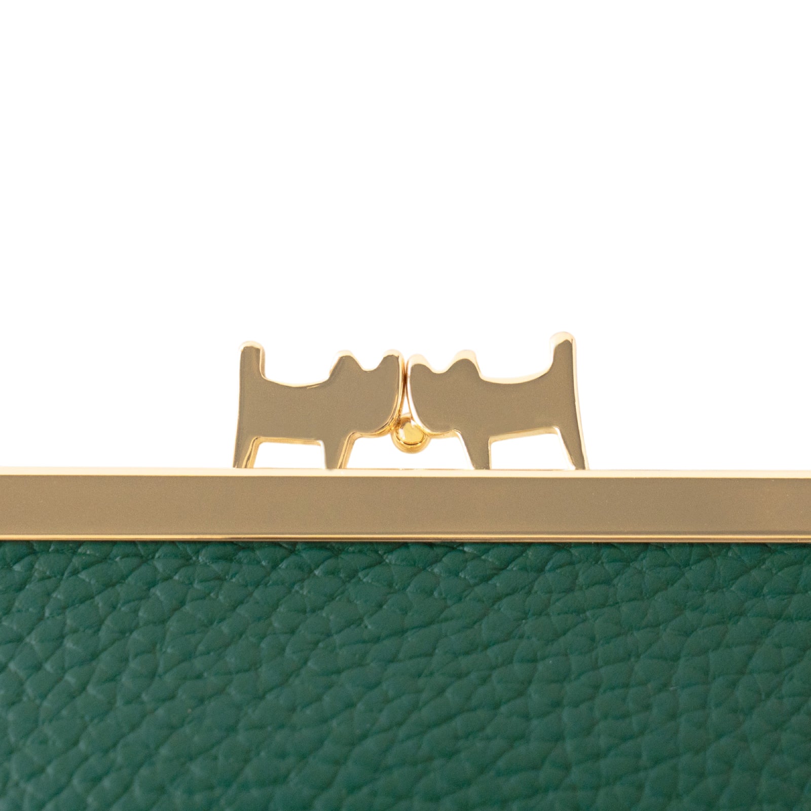 にゃまぐちウォレット キュイール・マッシュ / エメラルド