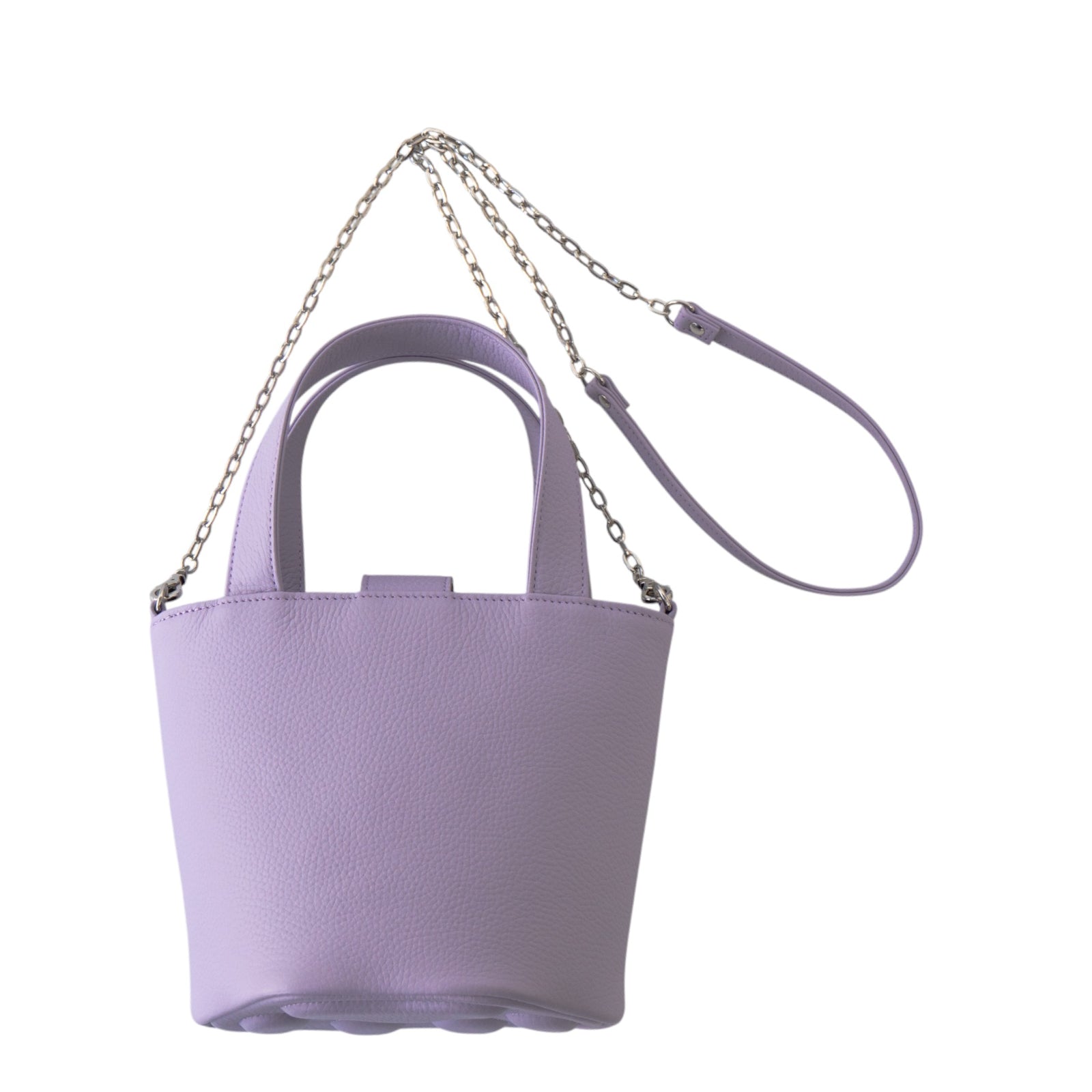 【3/20(金)20:00~ 数量限定】【さくらねこの日特別SET】チェーンショルダー付きミニバッグ・PAW (パウ) さくらねこチャームSET / ラベンダー