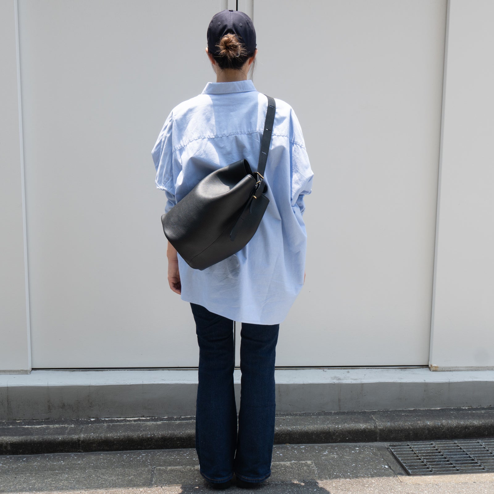 PAW Cuir Mache 3-Way Bag in Black with Silver Hardware