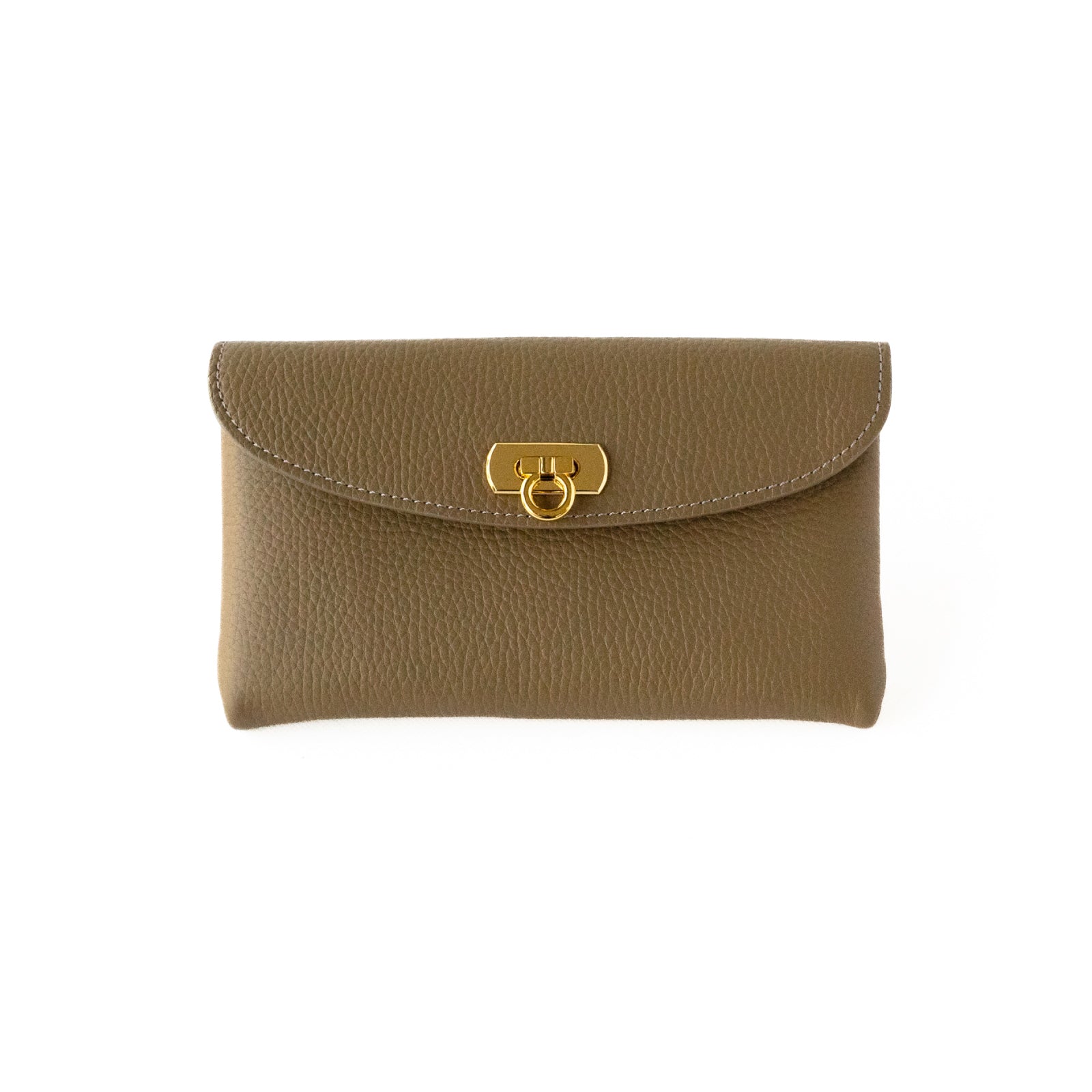 Leather flap long wallet / Cuir Marsh