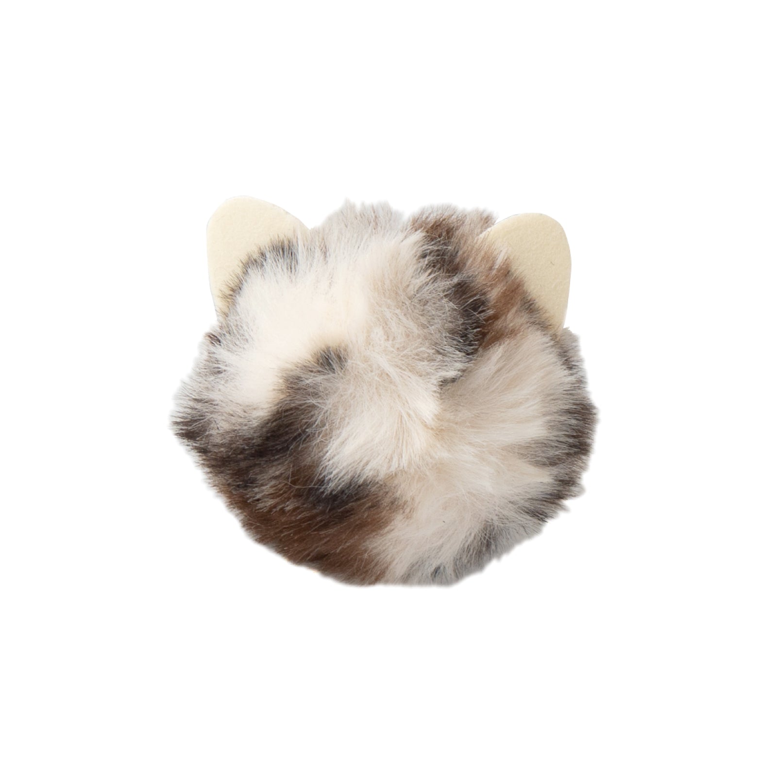 Fluffy Initial Meow Holder / Etoupe