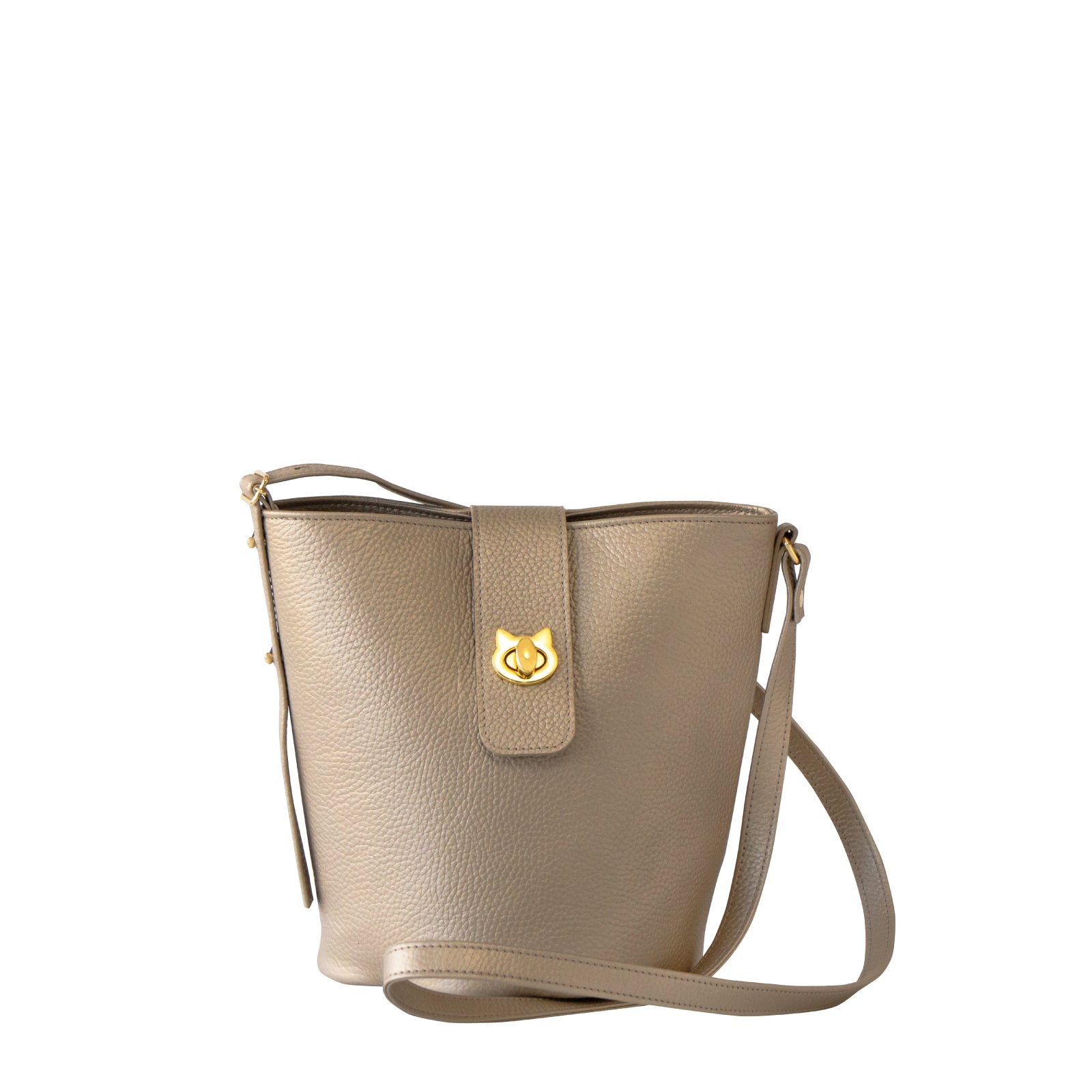 【期間限定:4/24(金)22:00〜26(日)】【受注生産】 ショルダーバッグ PAW (パウ) キュイール・マッシュ / シャンパンゴールド