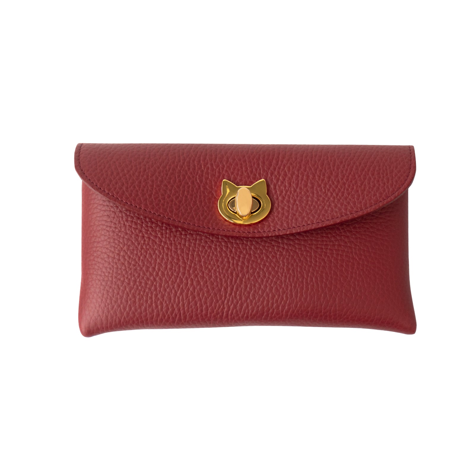 フラップウォレット・フルーニャ ロング キュイール・マッシュ / ボルドー