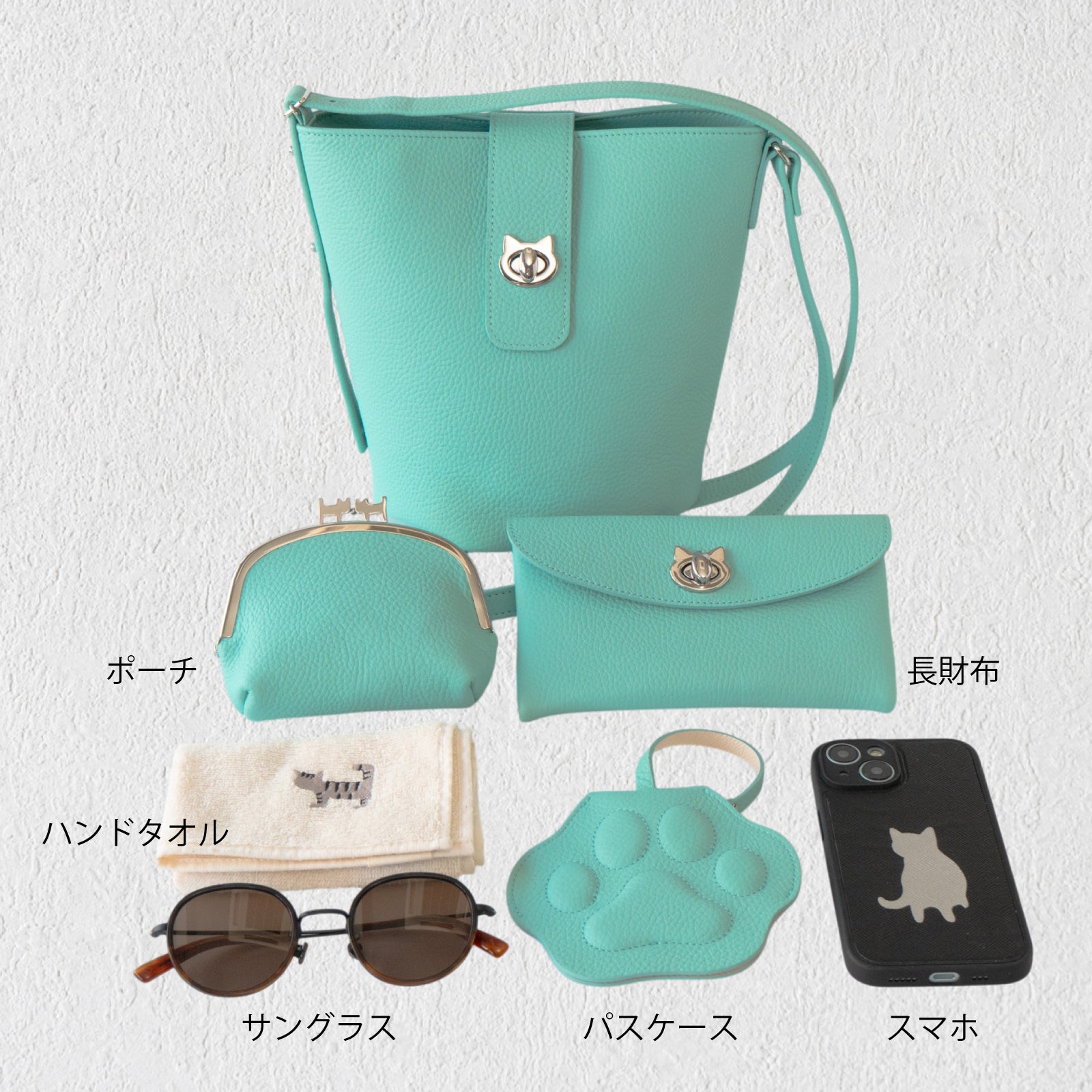 【期間限定:4/24(金)22:00〜26(日)】【受注生産】 ショルダーバッグ PAW (パウ) キュイール・マッシュ / ブルードラジェ