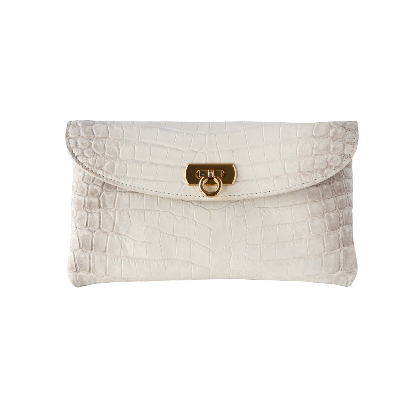 【おつとめ品セール】フラップウォレット フルールロング ヒマラヤクロコダイル