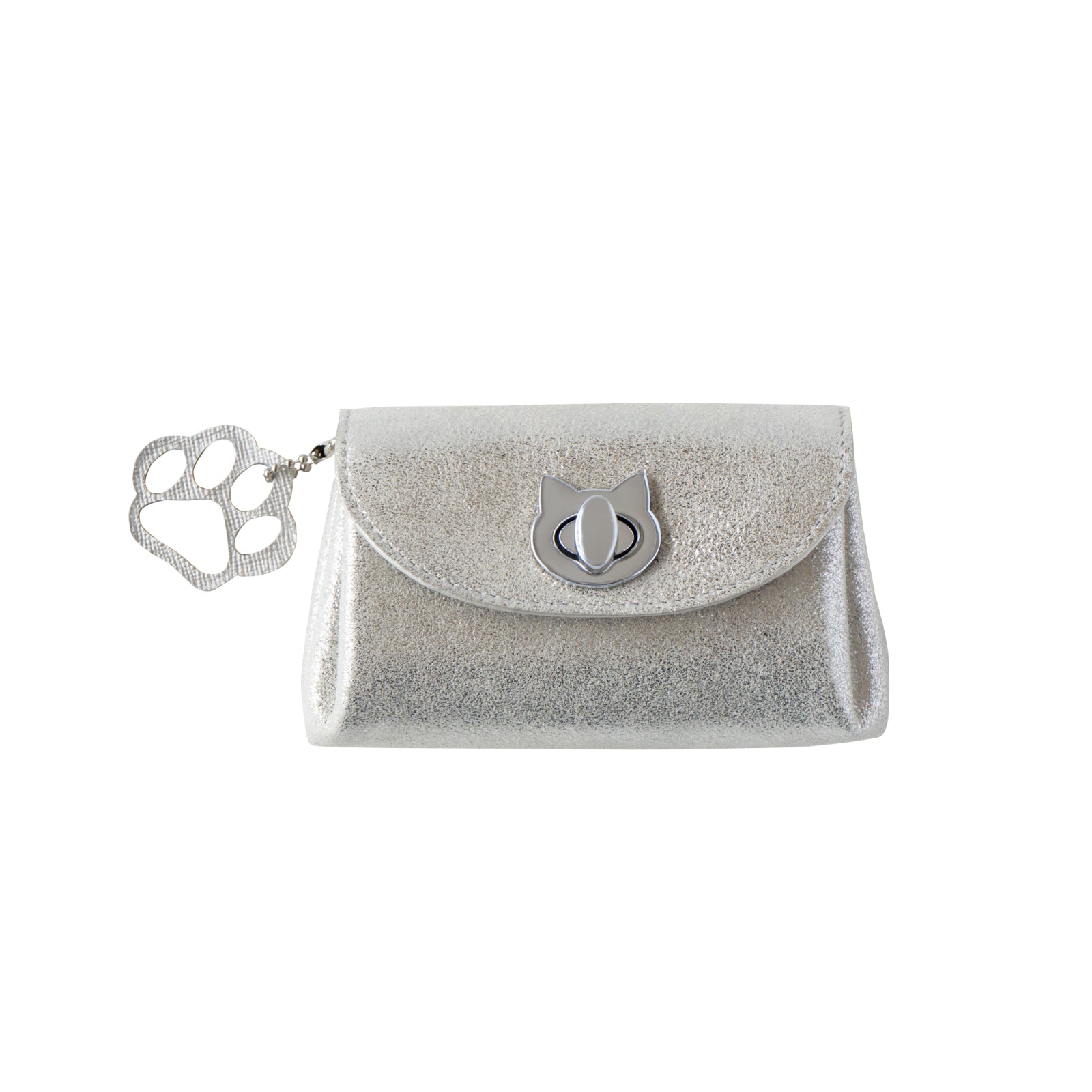 Sparkling Shell Pouch CAT / Silver