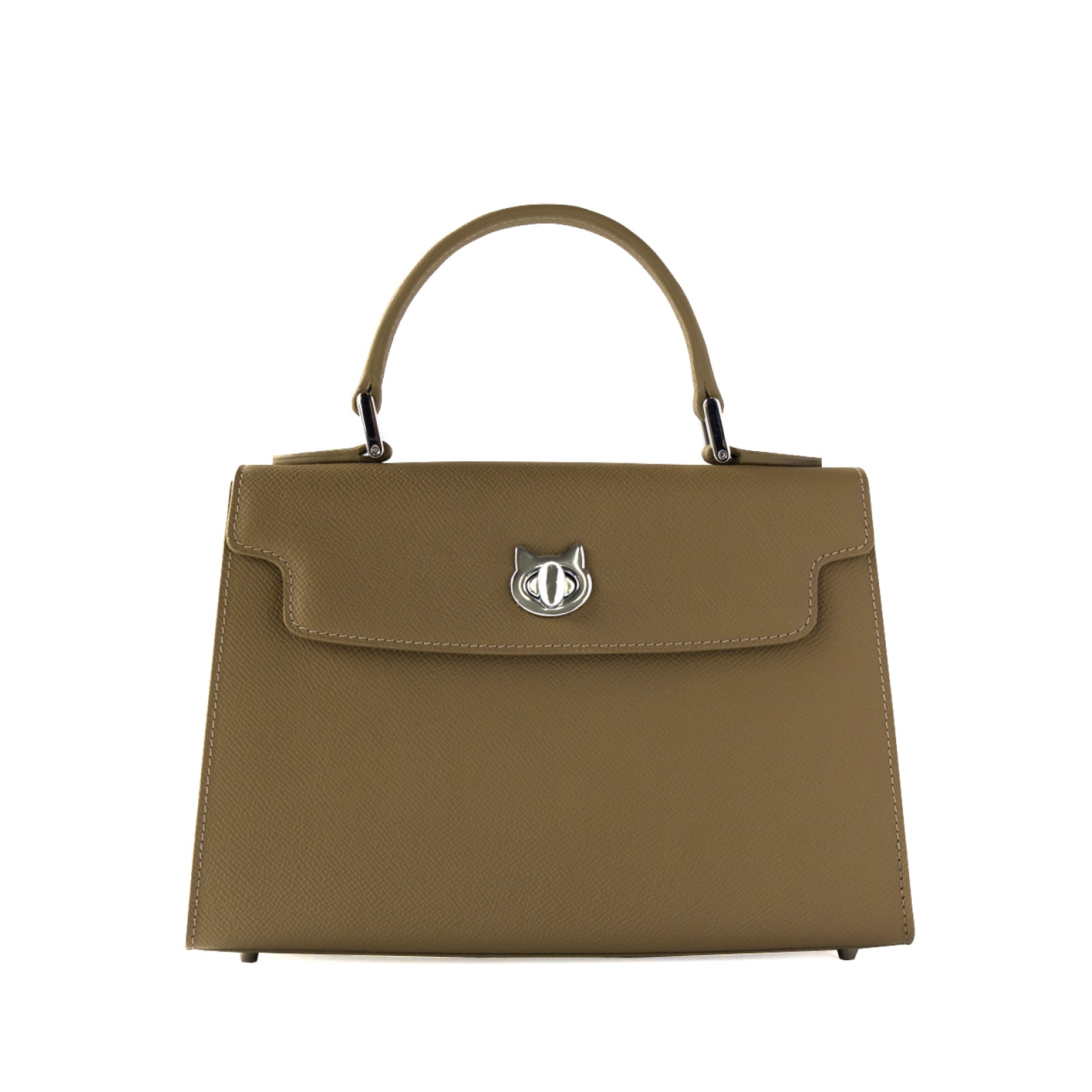 Handbag Nyanpanera 25 Cuir Minerva / Etoupe