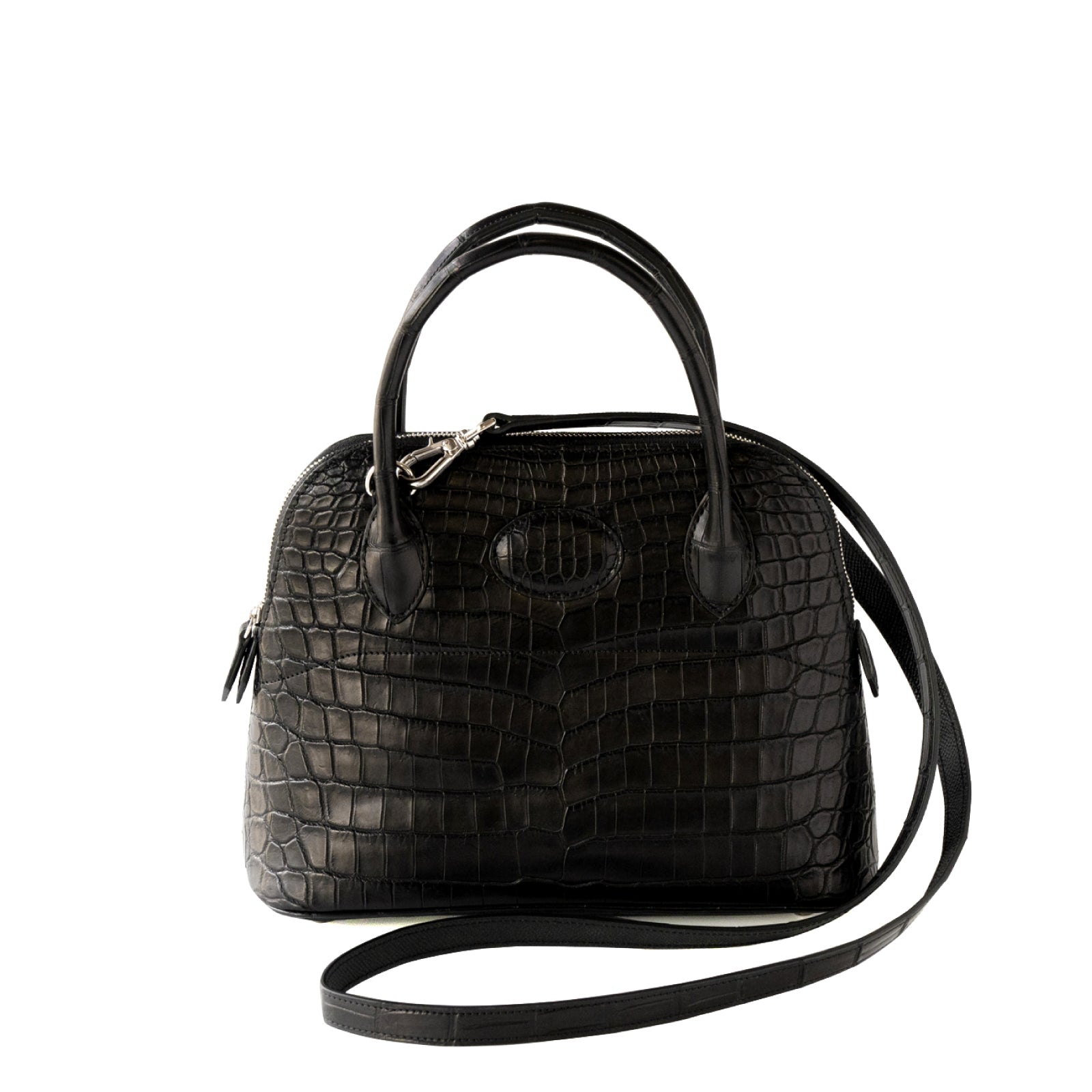 【おつとめ品セール】ハンドバッグ・ルーチェ25 クロコダイル / ブラック