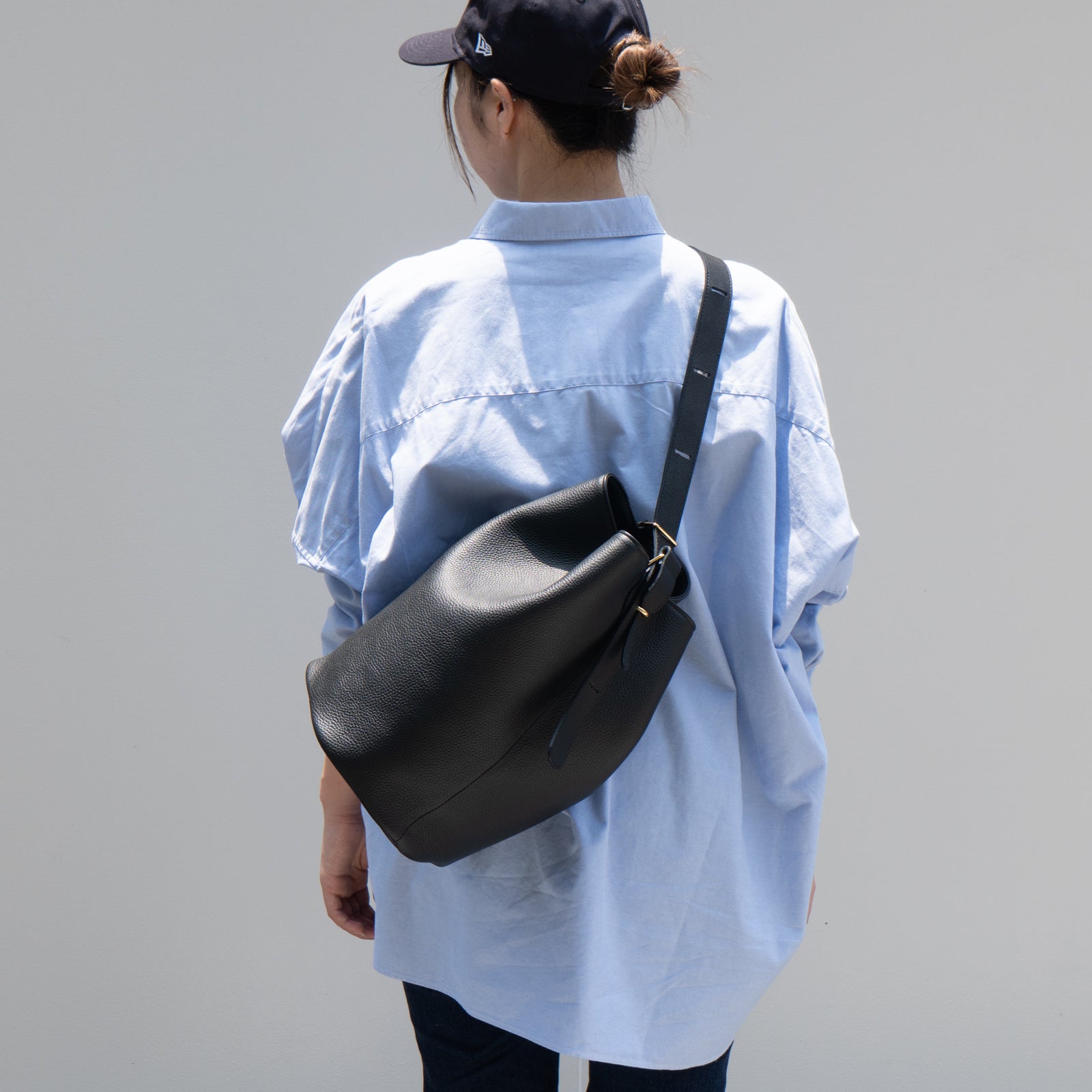 PAW Cuir Mache 3-Way Bag in Black with Silver Hardware