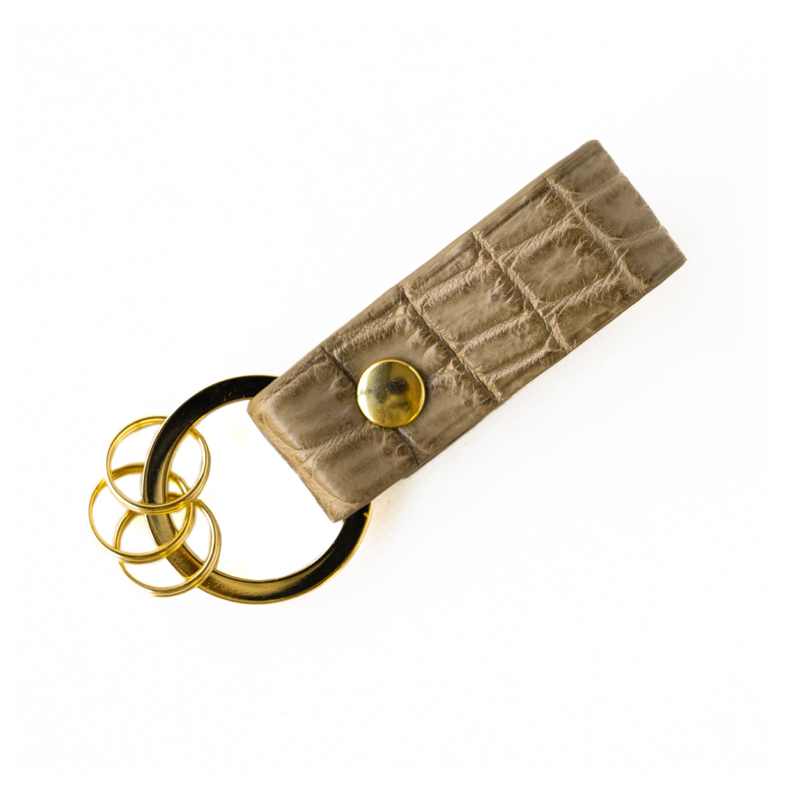 leather keyring / Crocodile