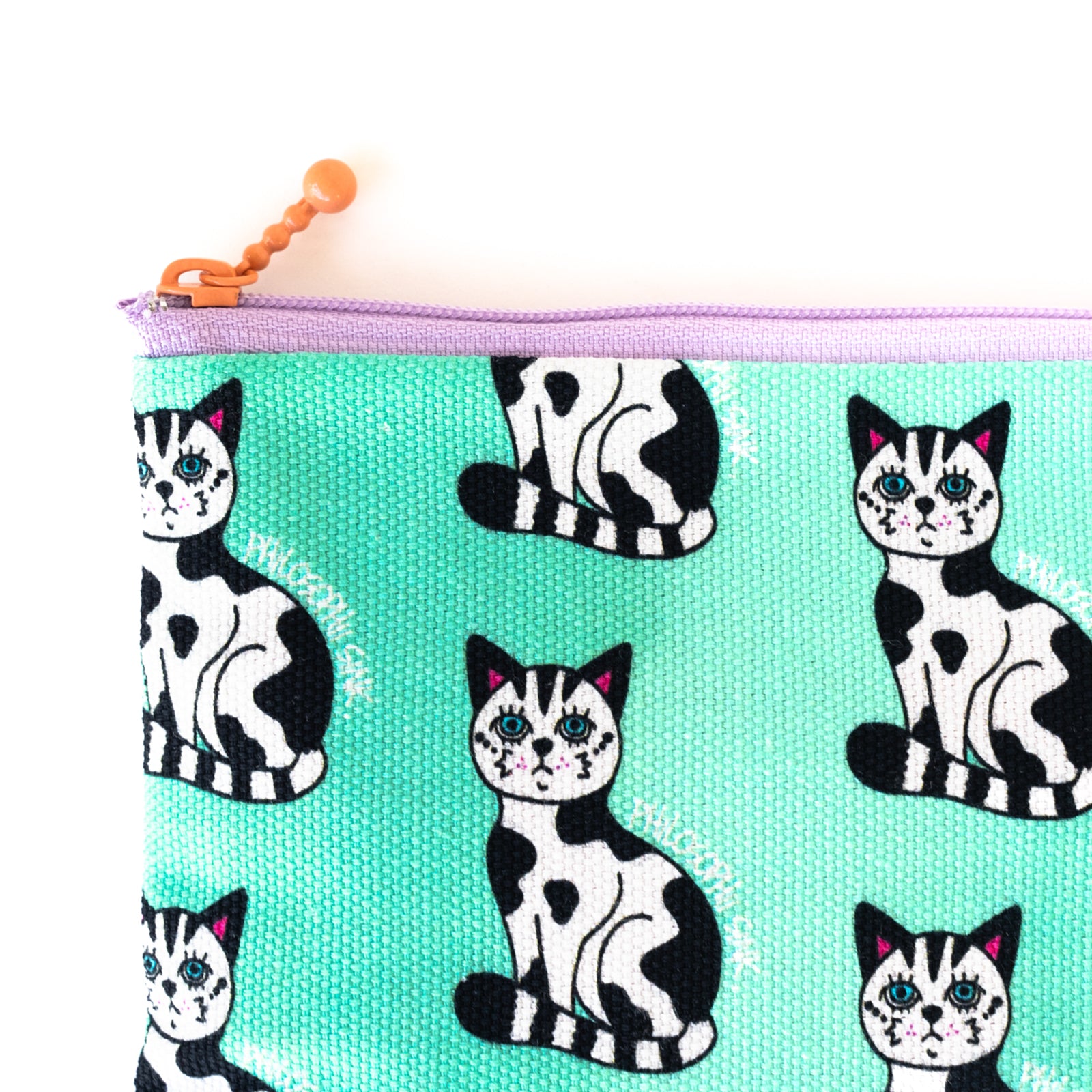 SINK. x Philosophii collaboration cow cat flat pouch