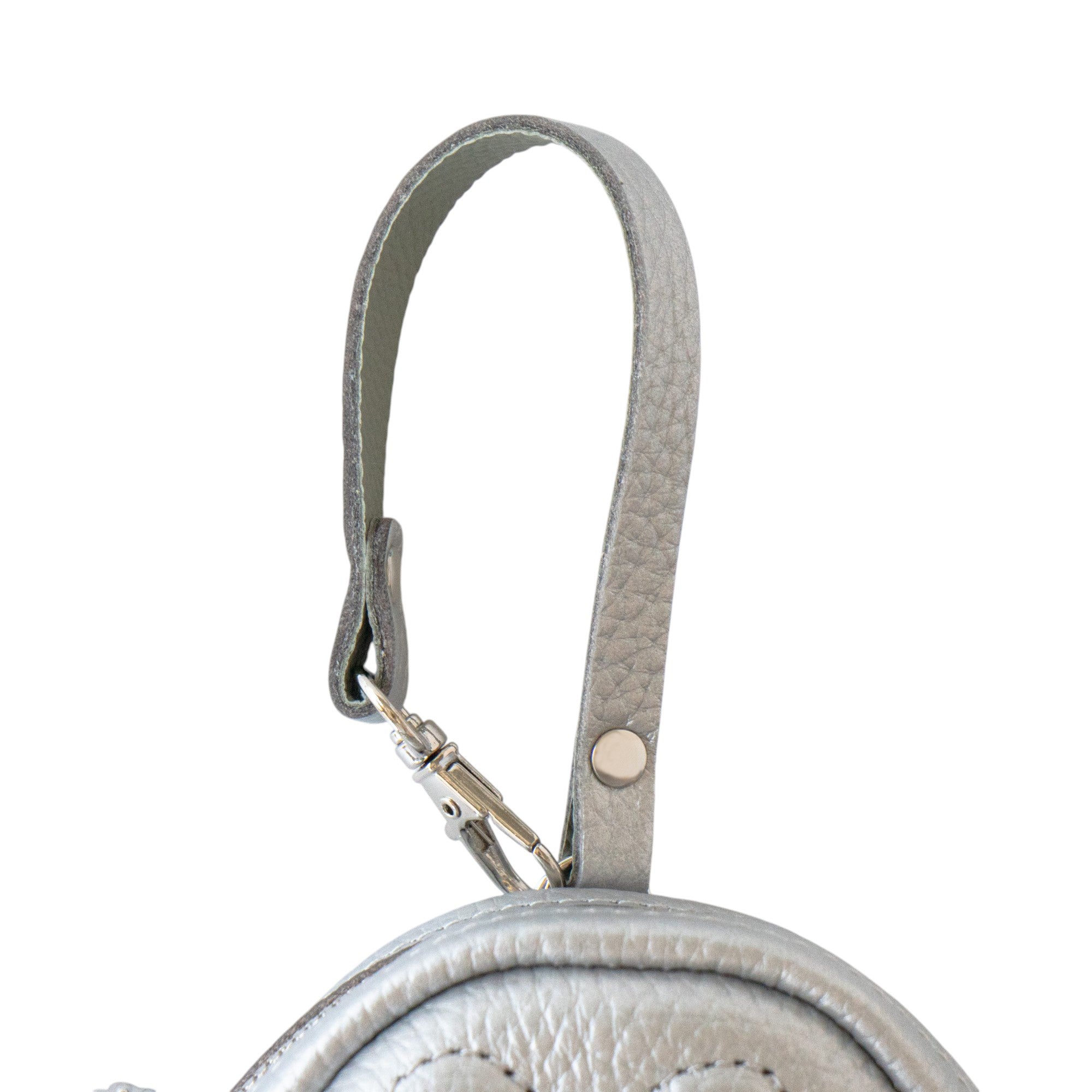 PAW Charm Pouch Cuir Mash / Silver