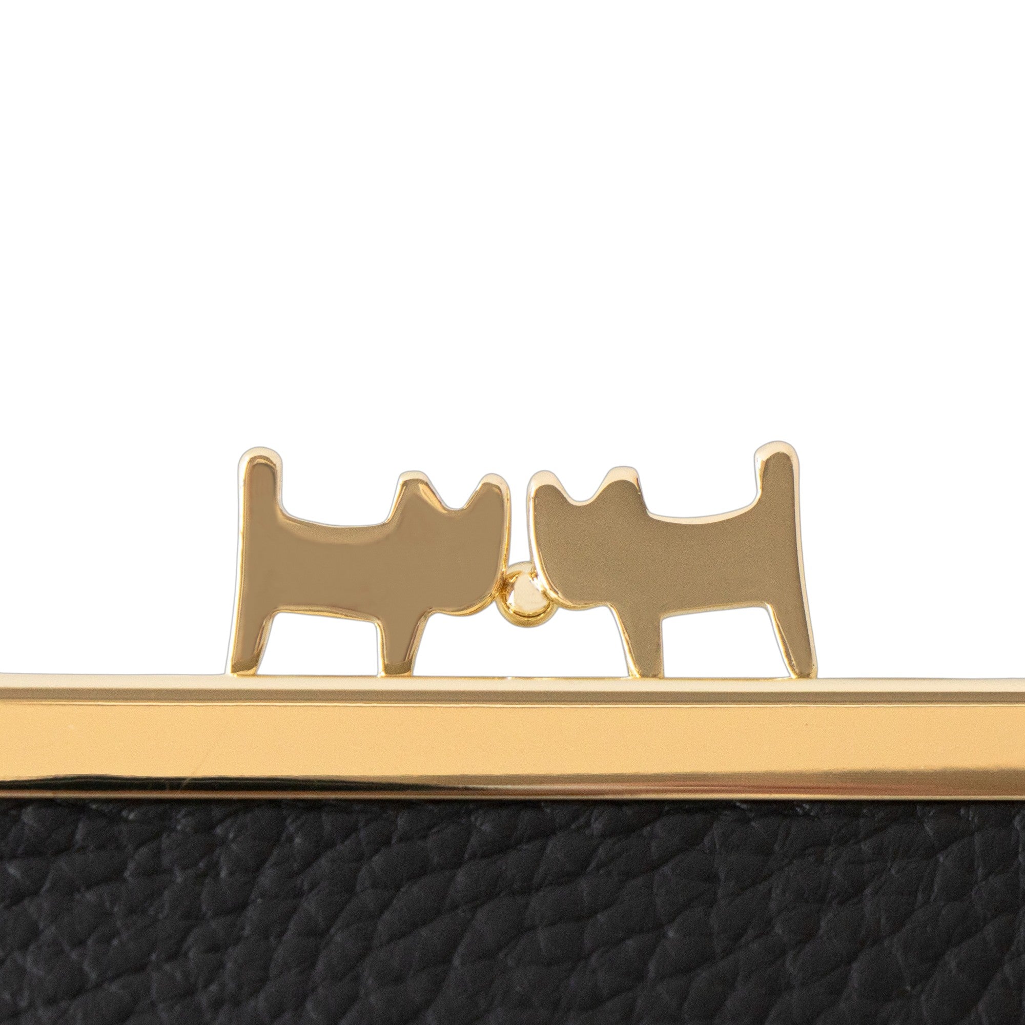 にゃまぐちウォレット キュイール・マッシュ / ブラック