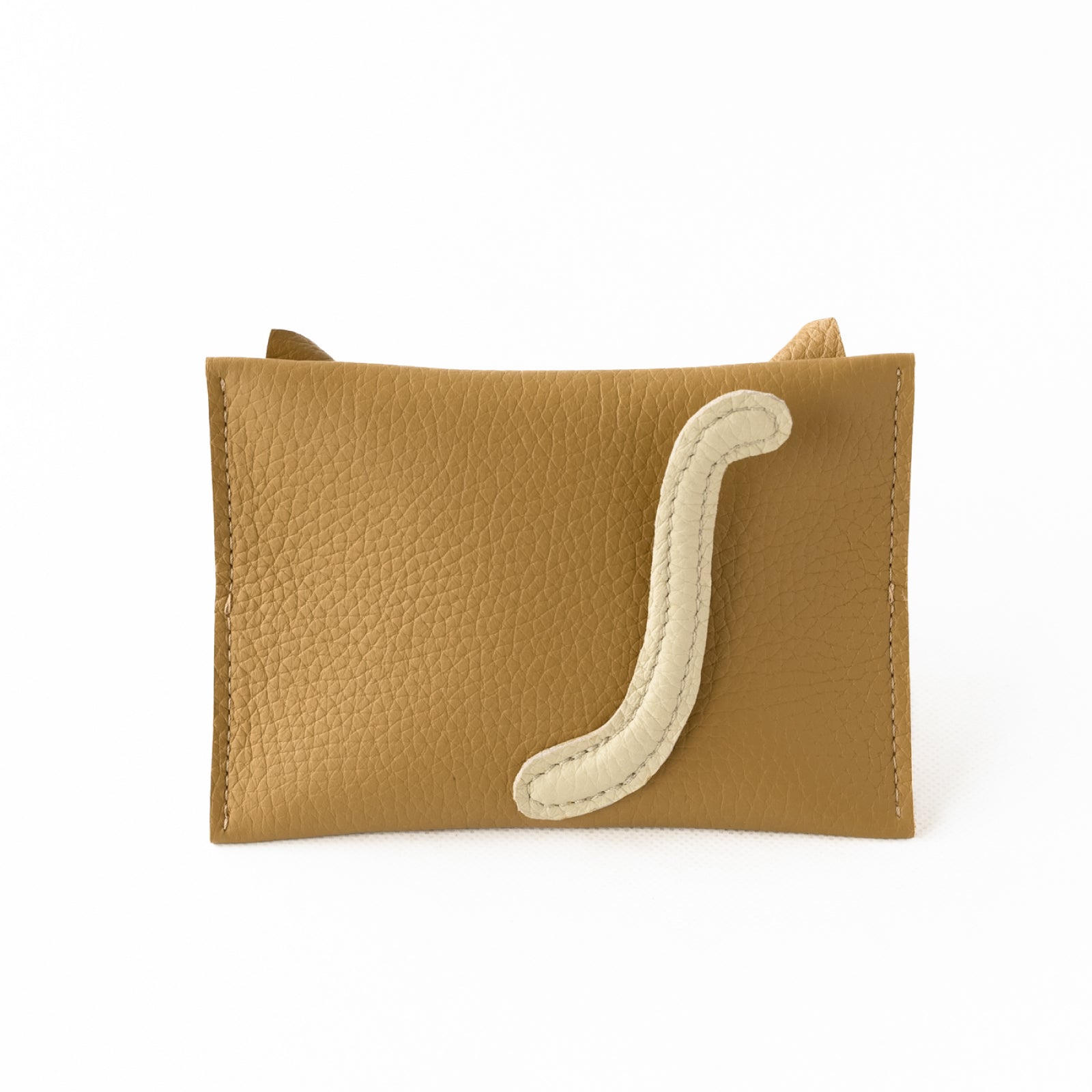 Cat pocket tissue case Cuir Mache / Chamois