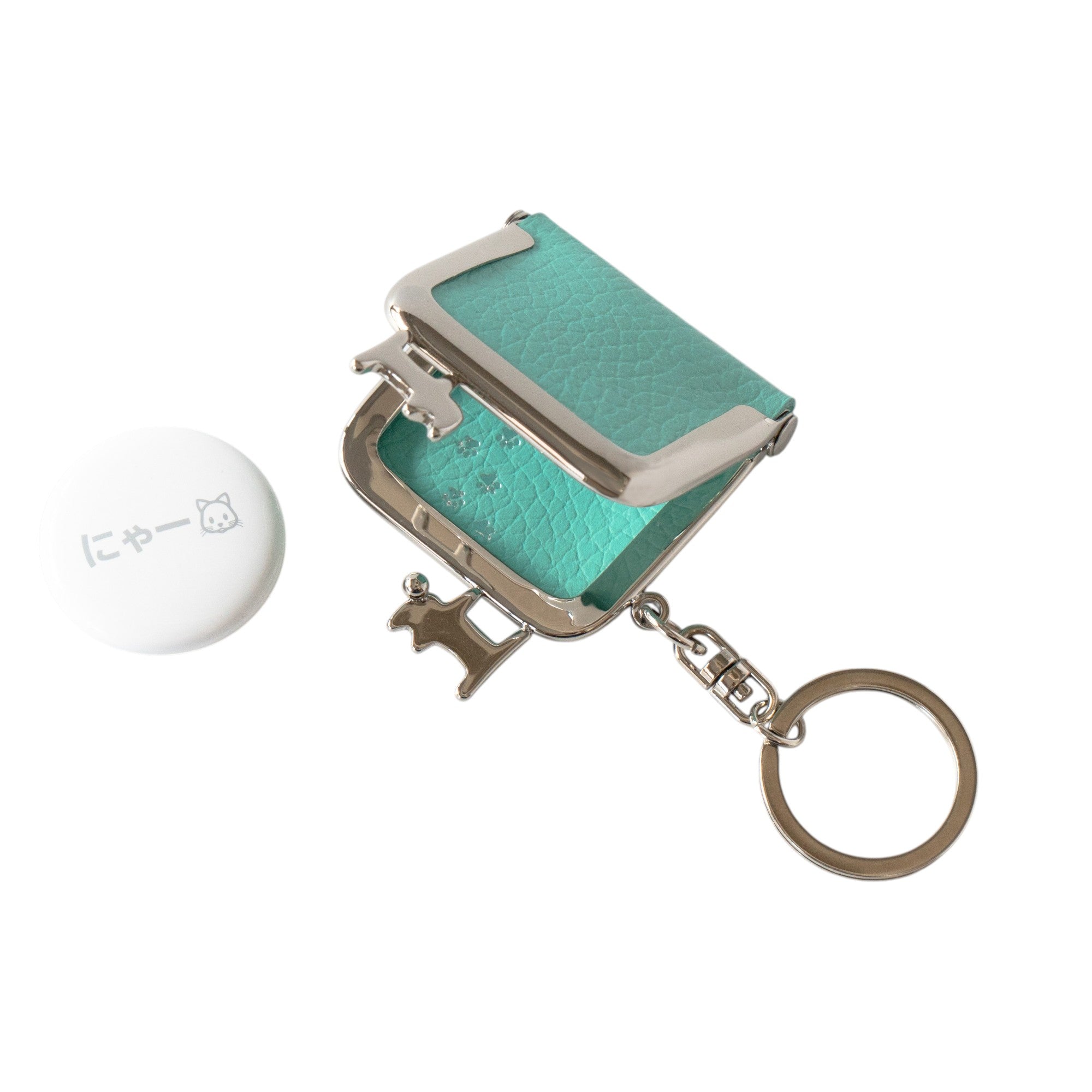 Petit Nyamaguchi Keychain Cuir Mâché / Blue Dragee