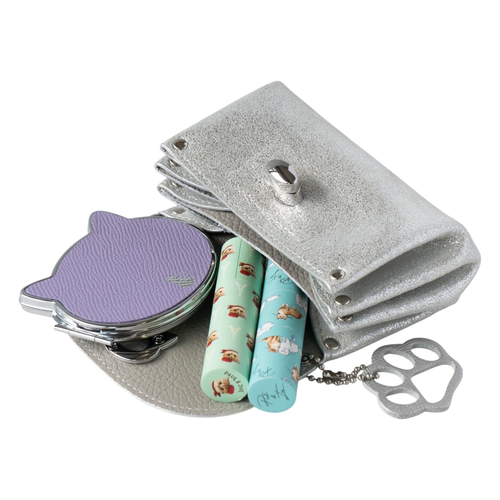 Sparkling Shell Pouch CAT / Silver