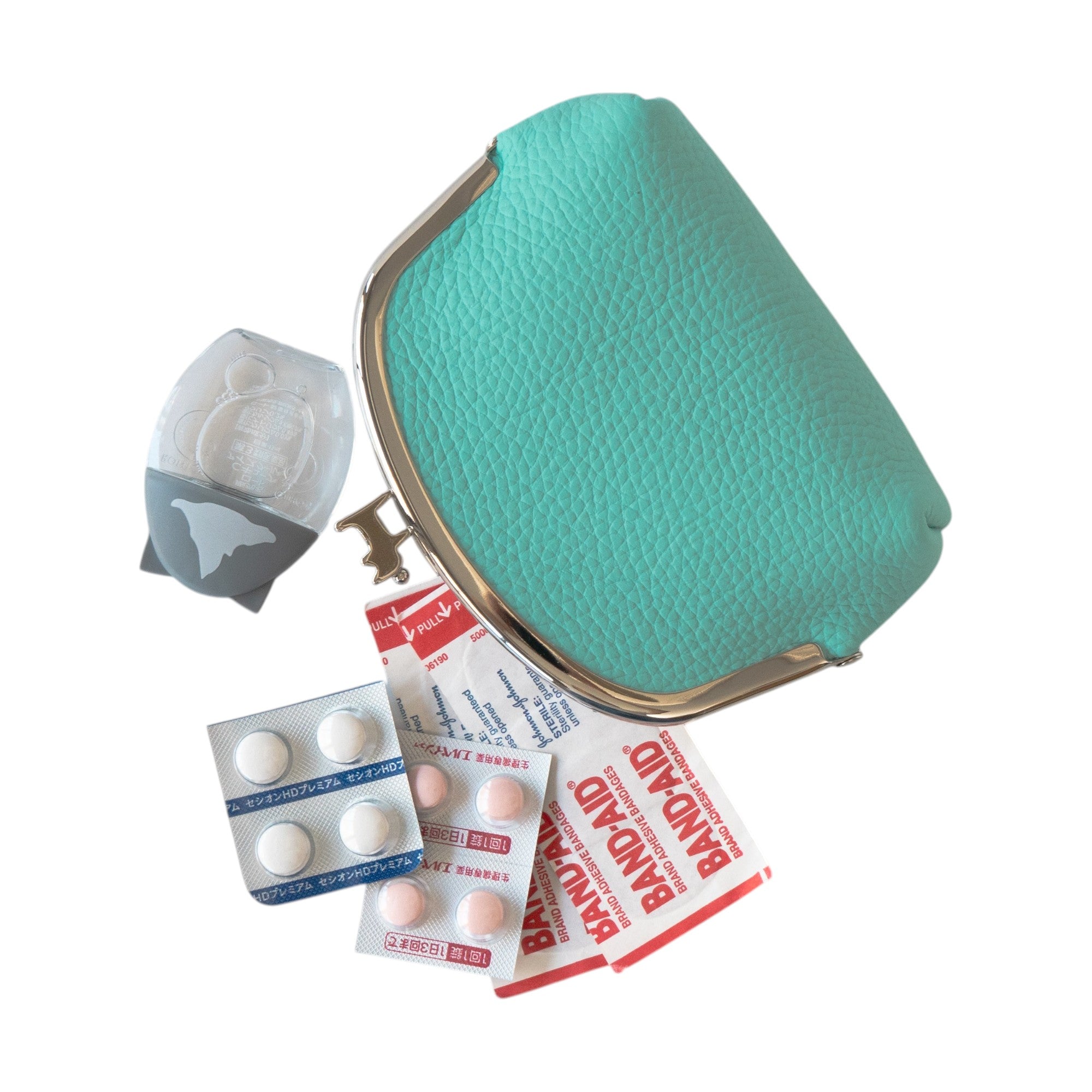 【期間限定:4/24(金)22:00〜26(日)】【受注生産】にゃまぐちポーチ キュイール・マッシュ / ブルードラジェ