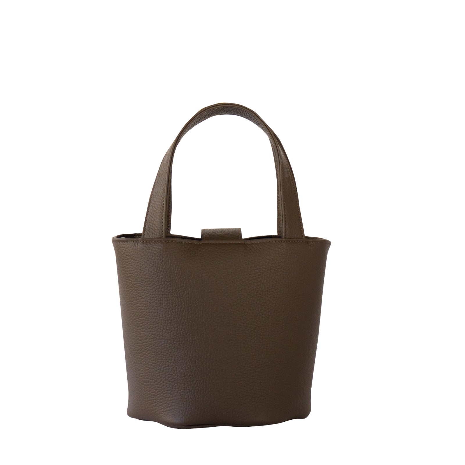 PAW Cuir Mache Mini Bag with Chain Shoulder Strap / Chocolate