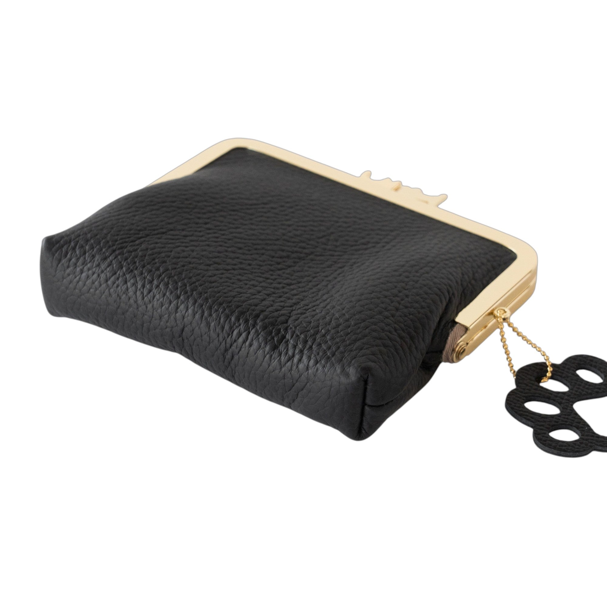 にゃまぐちウォレット キュイール・マッシュ / ブラック