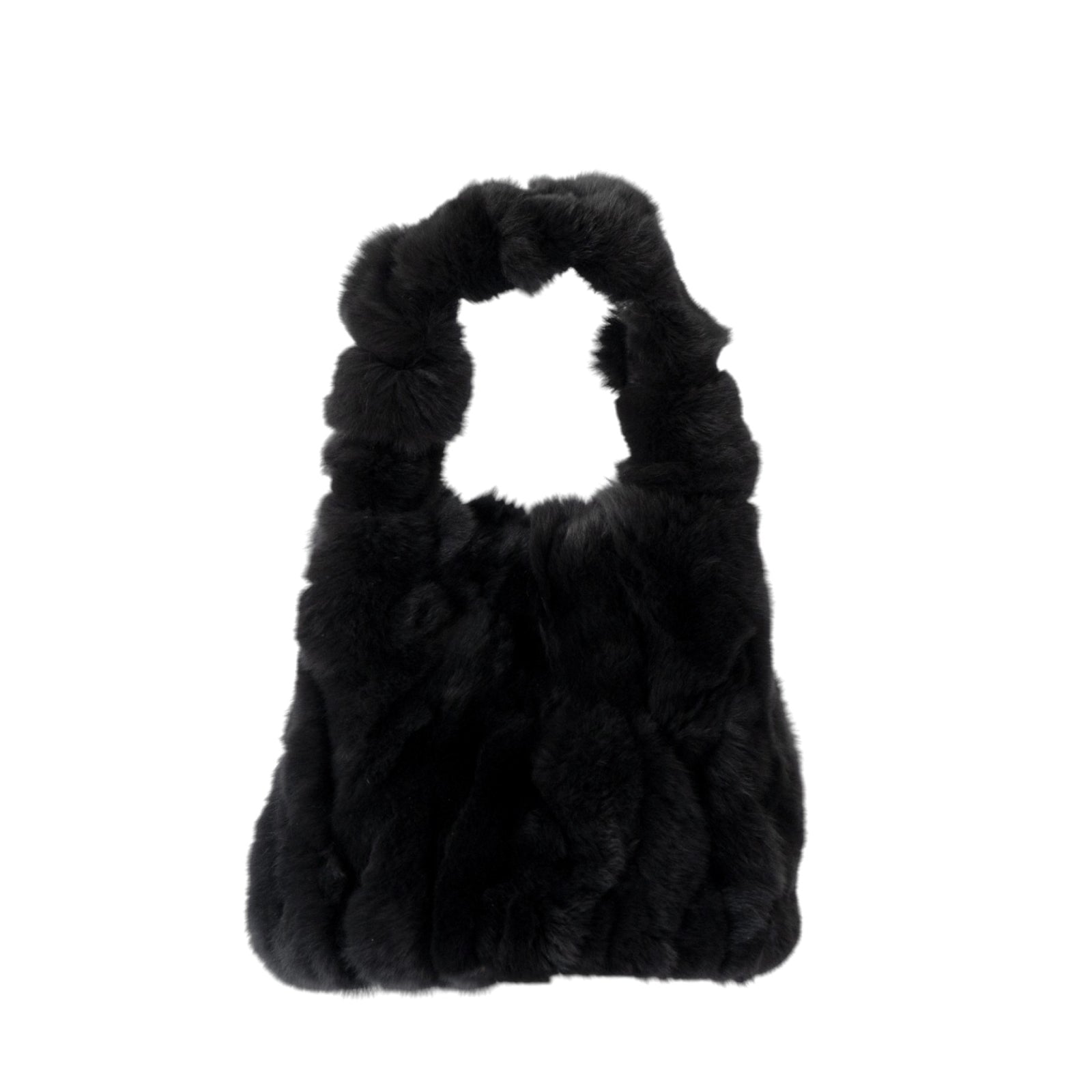 【11/21(金)22:00~ 26時間限定販売】【数量限定】 ワンハンドルファーバッグ・PAW (パウ) / ブラック