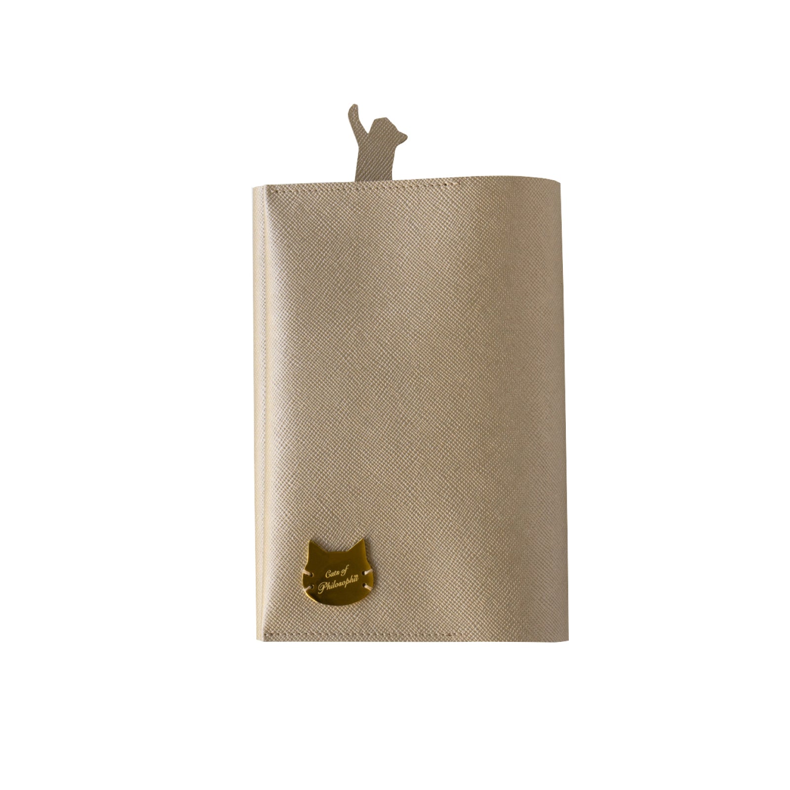 CAT Book Cover Cuir Saffian / Sparkling Taupe