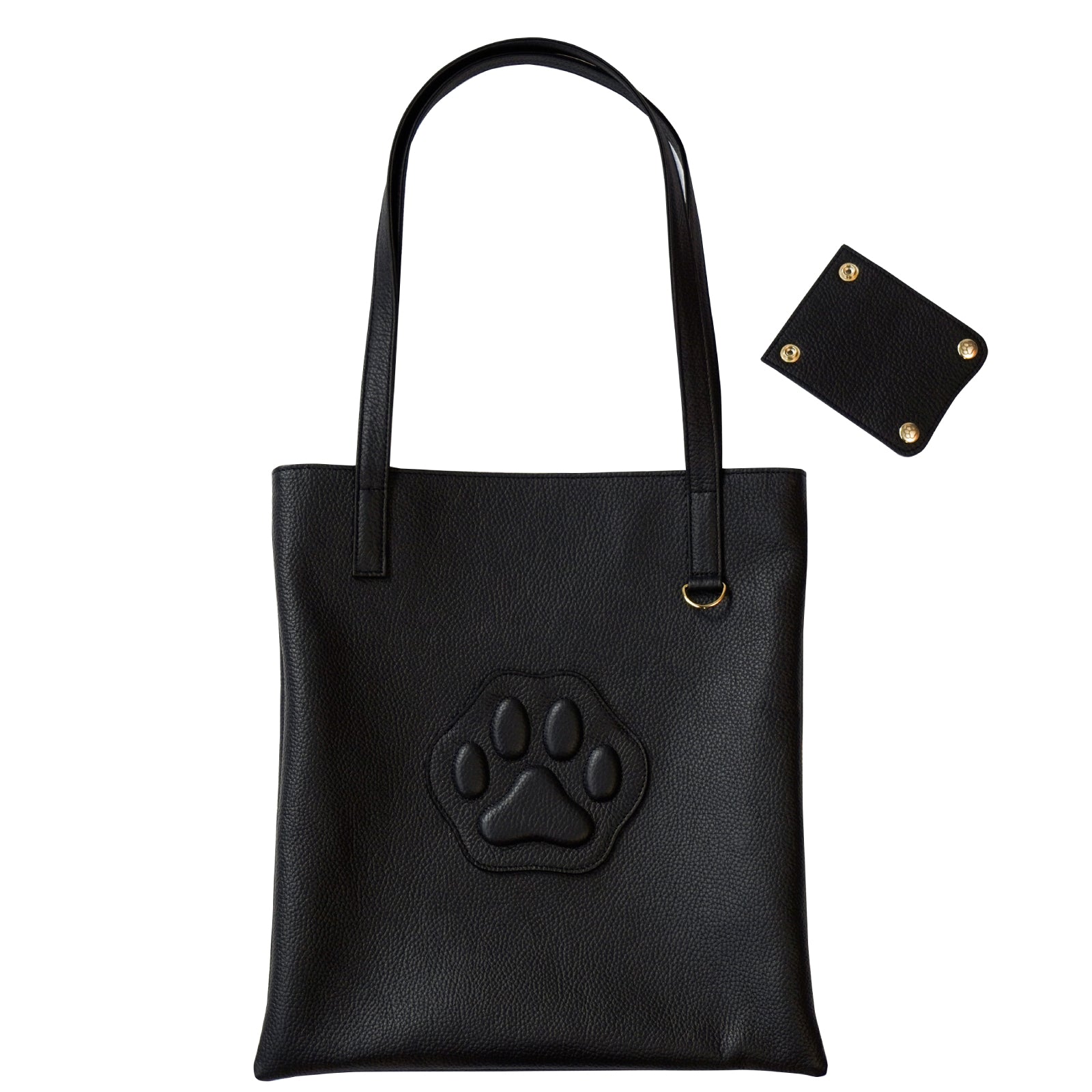 A4 Tote Bag PAW Cuir Mache / Black