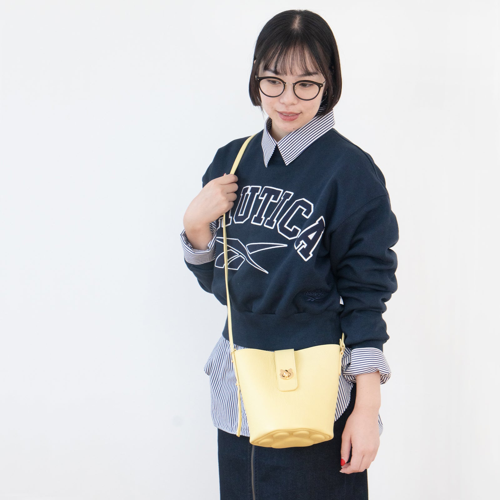 【3/20(金)20:00~ 数量限定】【さくらねこの日特別SET】ショルダーバッグ PAW (パウ) さくらねこチャームSET / ジョーヌプッサン