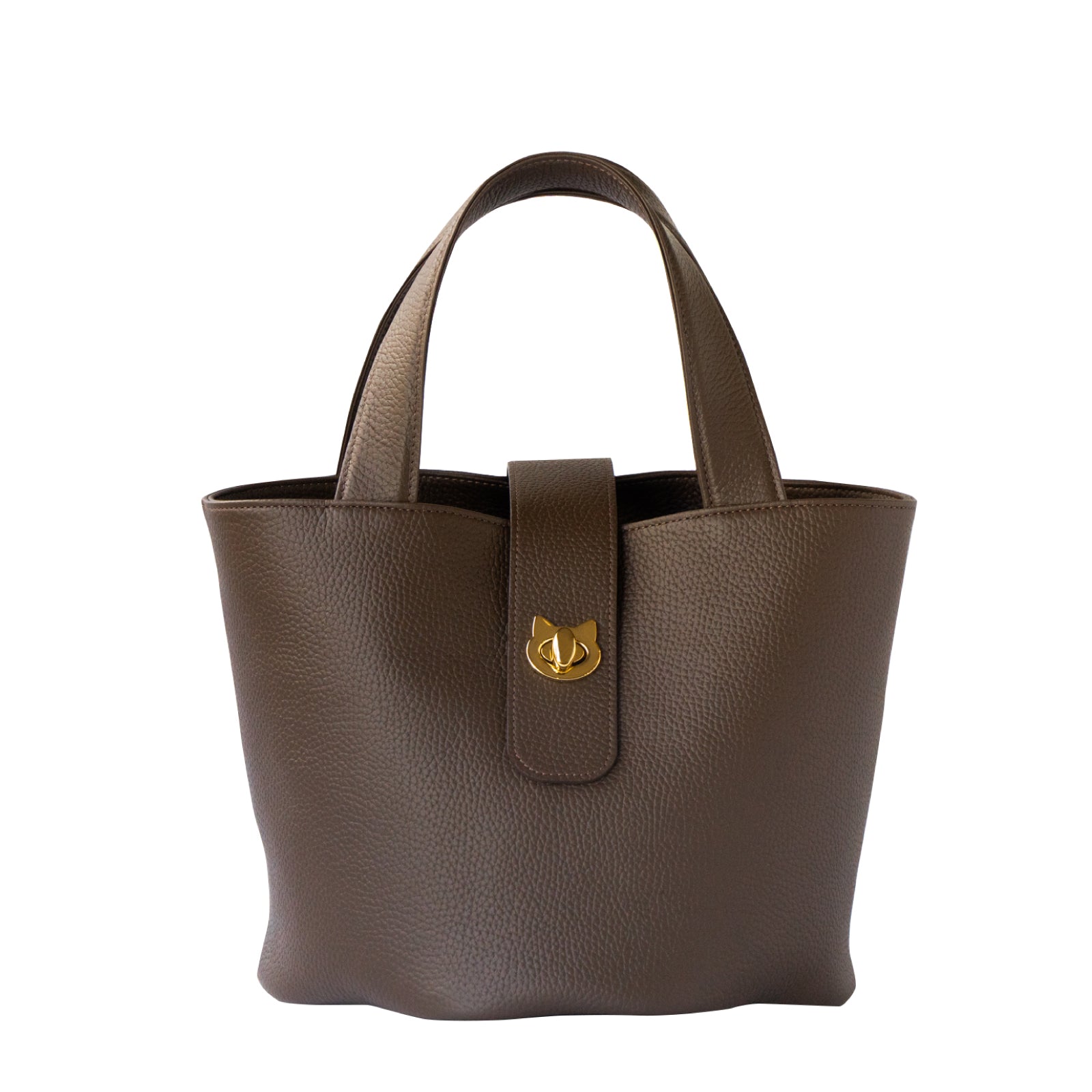 PAW Cuir Mache Bucket Bag in Chocolate