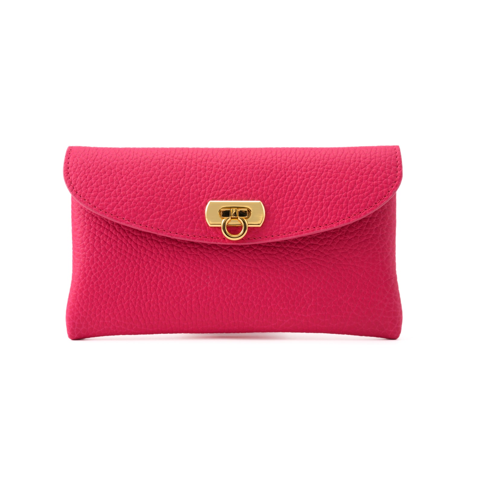 Leather flap long wallet / Taurillon Clemence