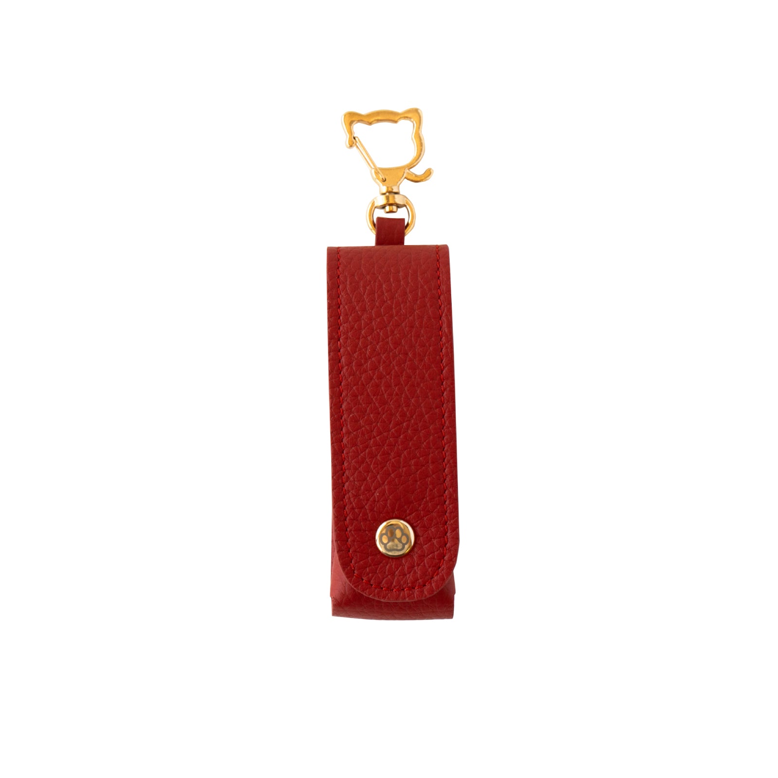 CAT Lip Case (1 piece) Cuir Mache / Rouge