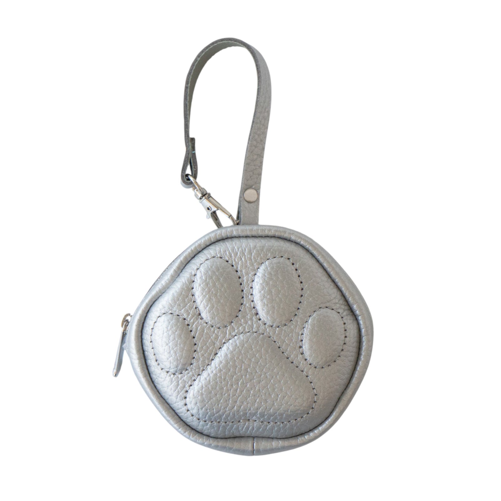 PAWチャームポーチ キュイール マッシュ / シルバー