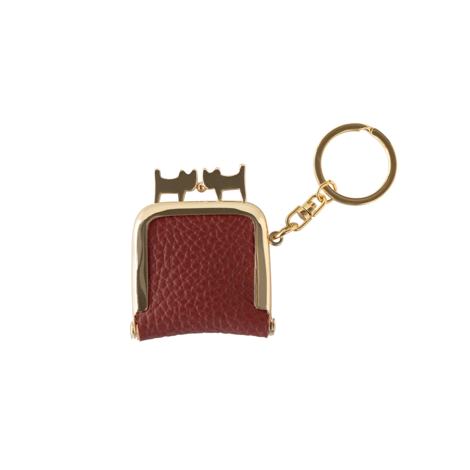 プチにゃまぐちキーホルダー キュイール・マッシュ / ボルドー