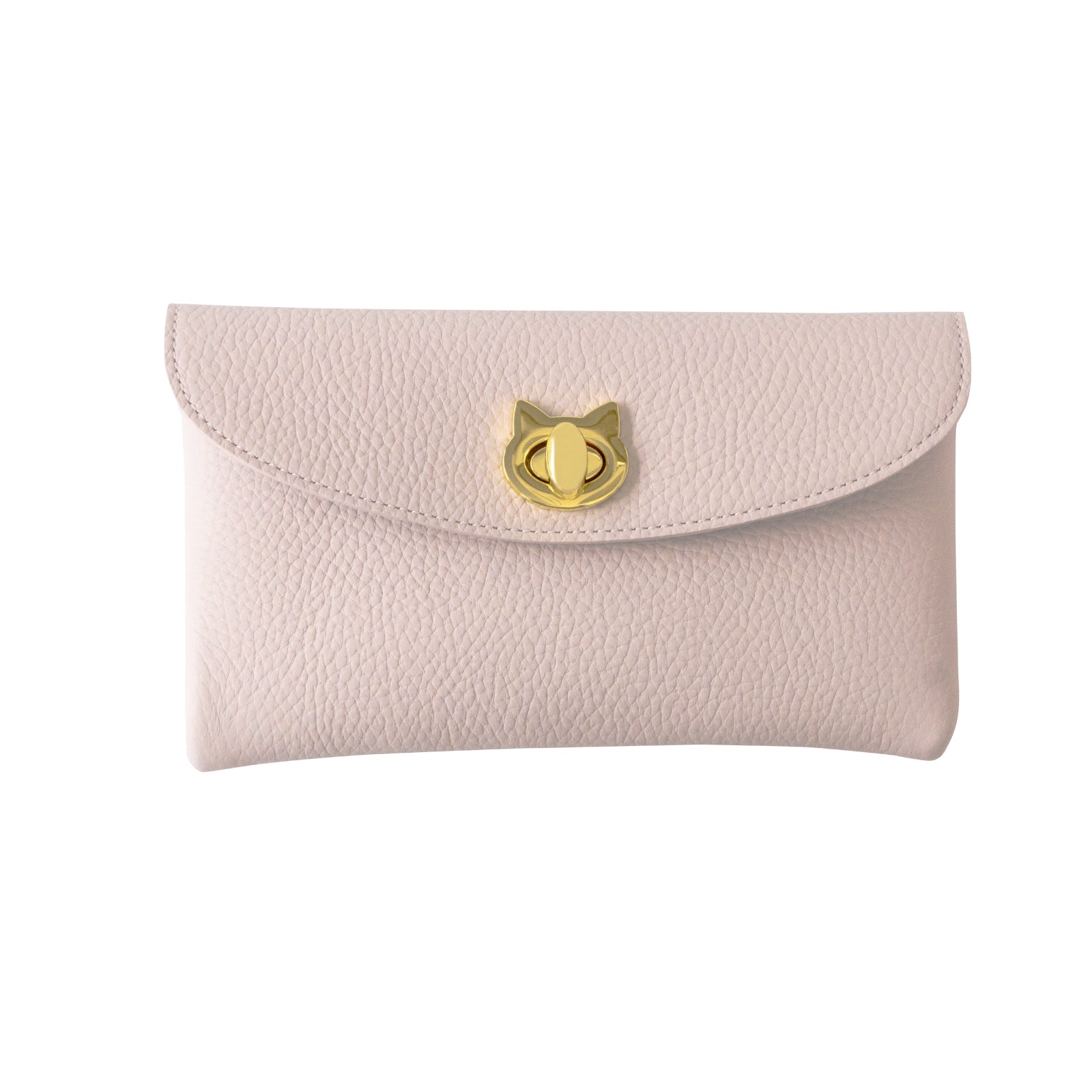 Flap Wallet Flunya Long with Sakura Cat Charm Set / Mauve Sylvestine